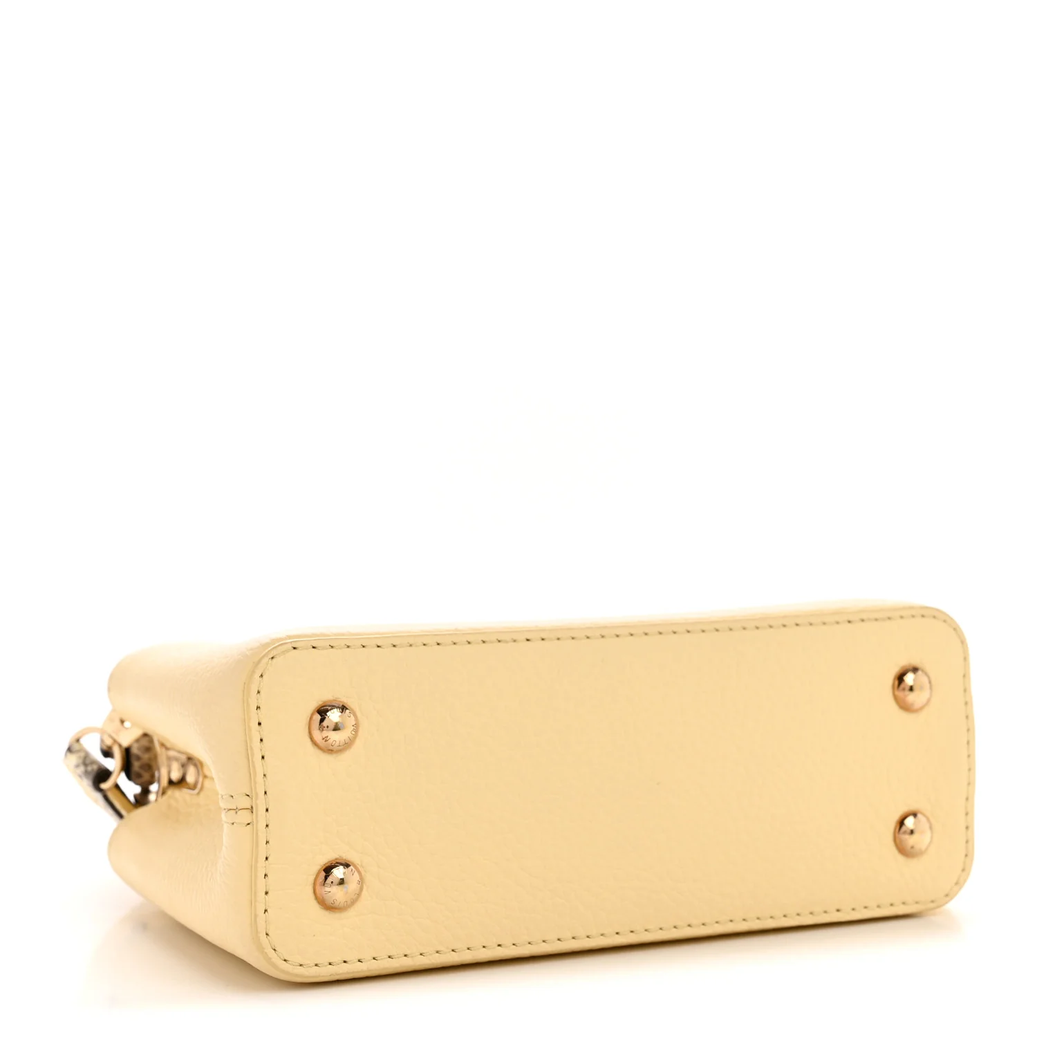 Taurillon Snakeskin Mini Capucines Banane - Image 4
