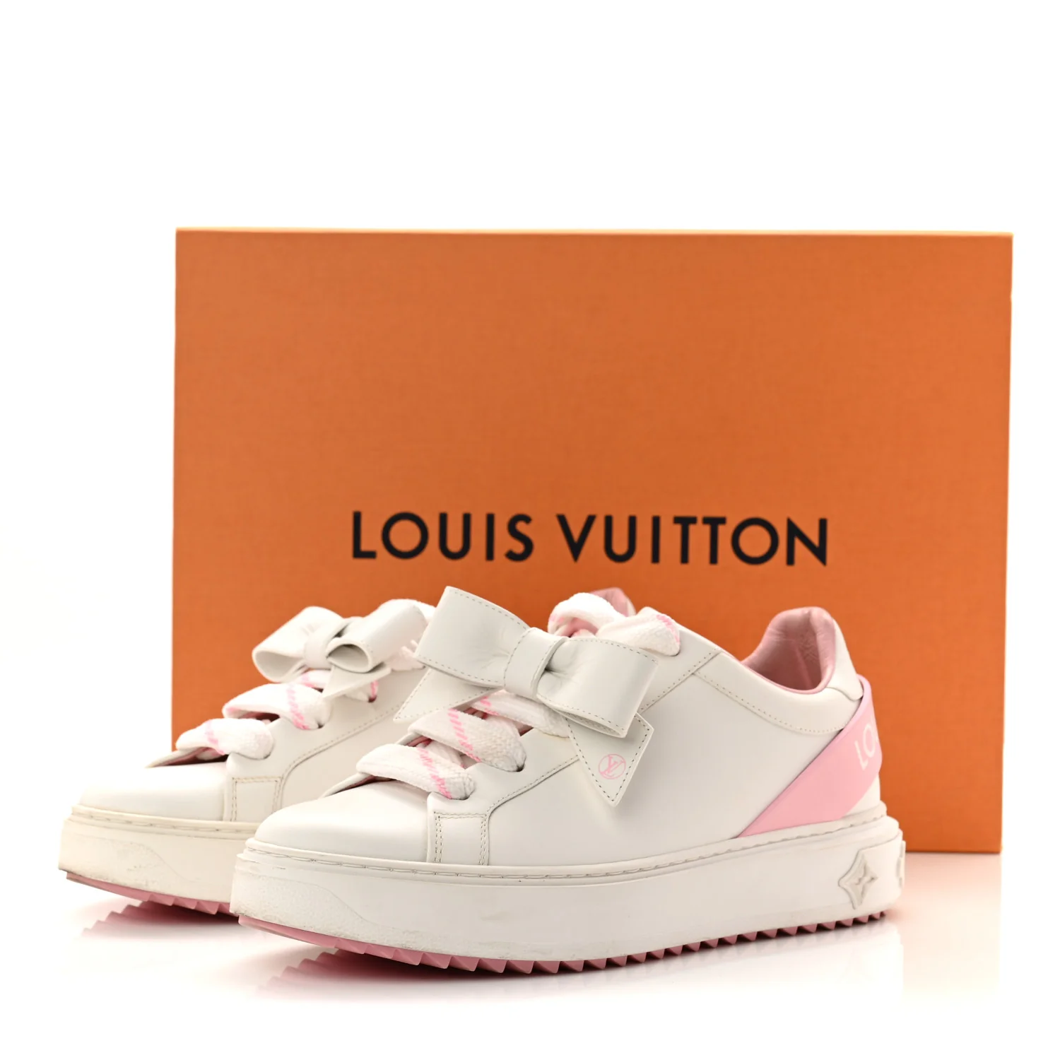 Time Out Bow Sneakers 37.5 White Pink - Image 10
