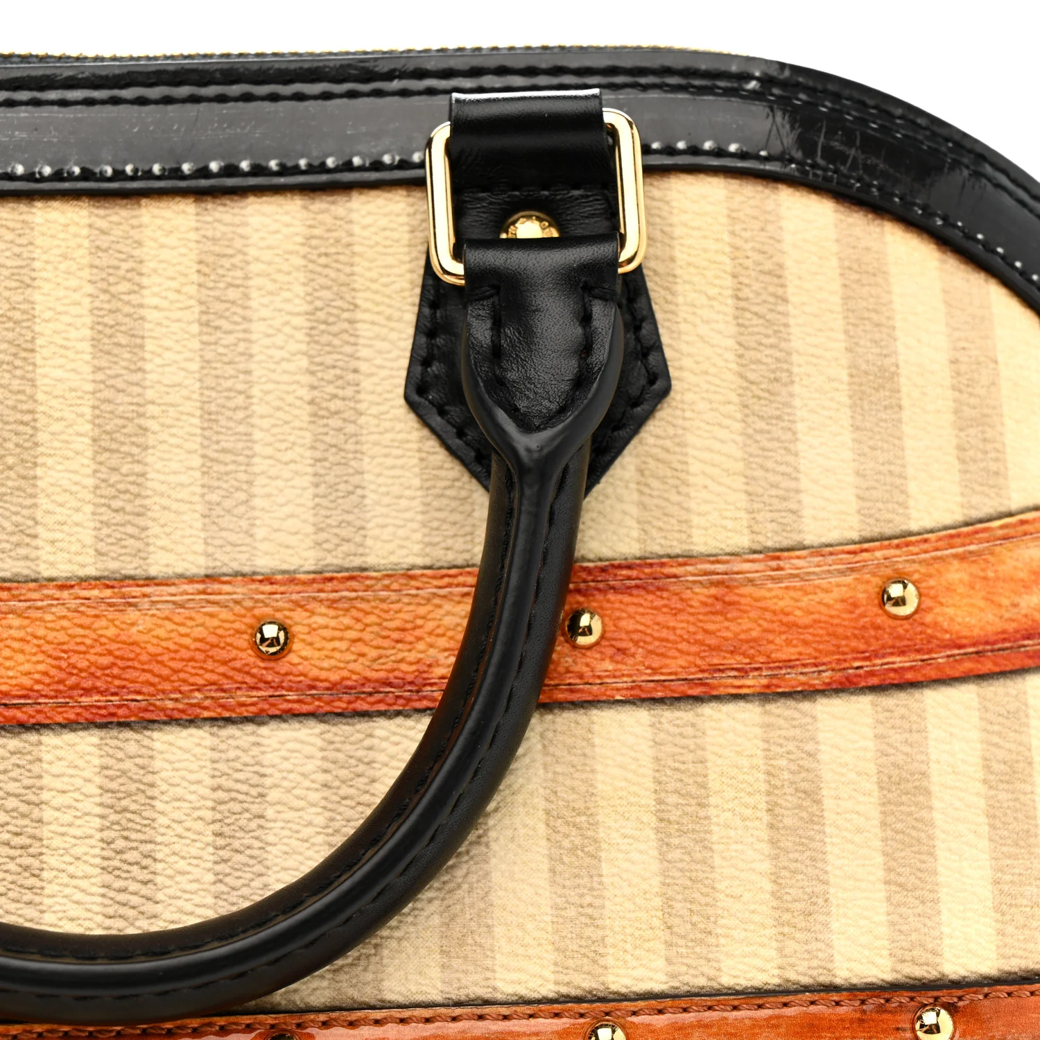Transformed Canvas Patent Time Trunk Alma PM Beige - Image 12