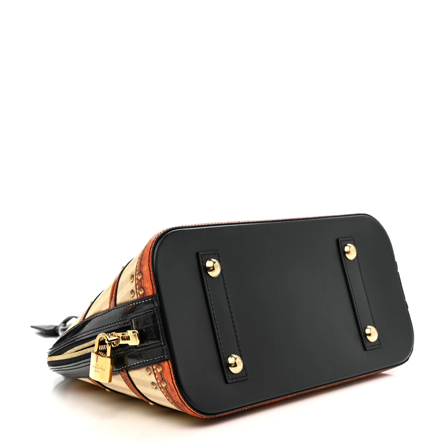 Transformed Canvas Patent Time Trunk Alma PM Beige - Image 4