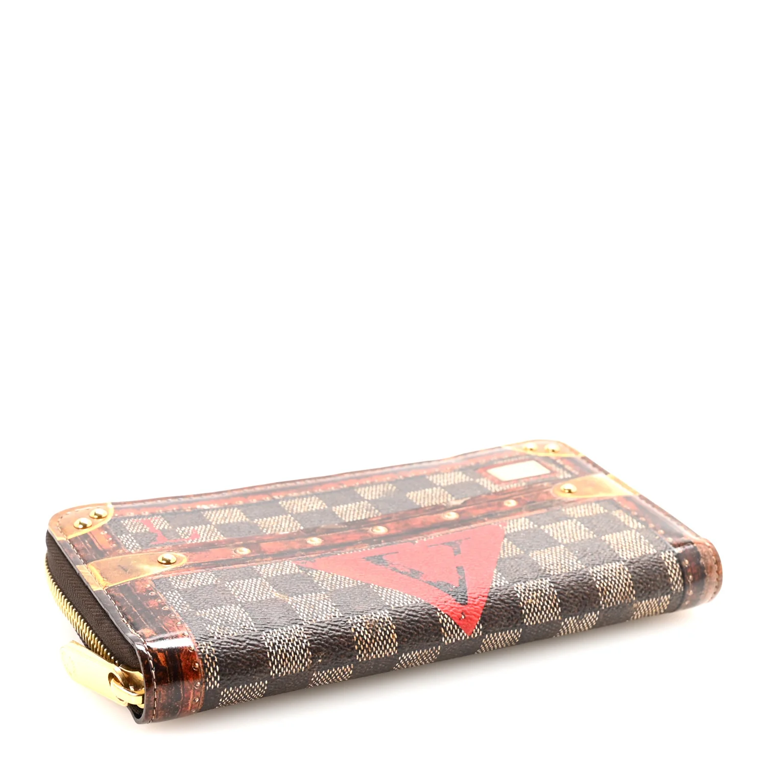 Transformed Damier Ebene Time Trunk Zippy Wallet - Image 4