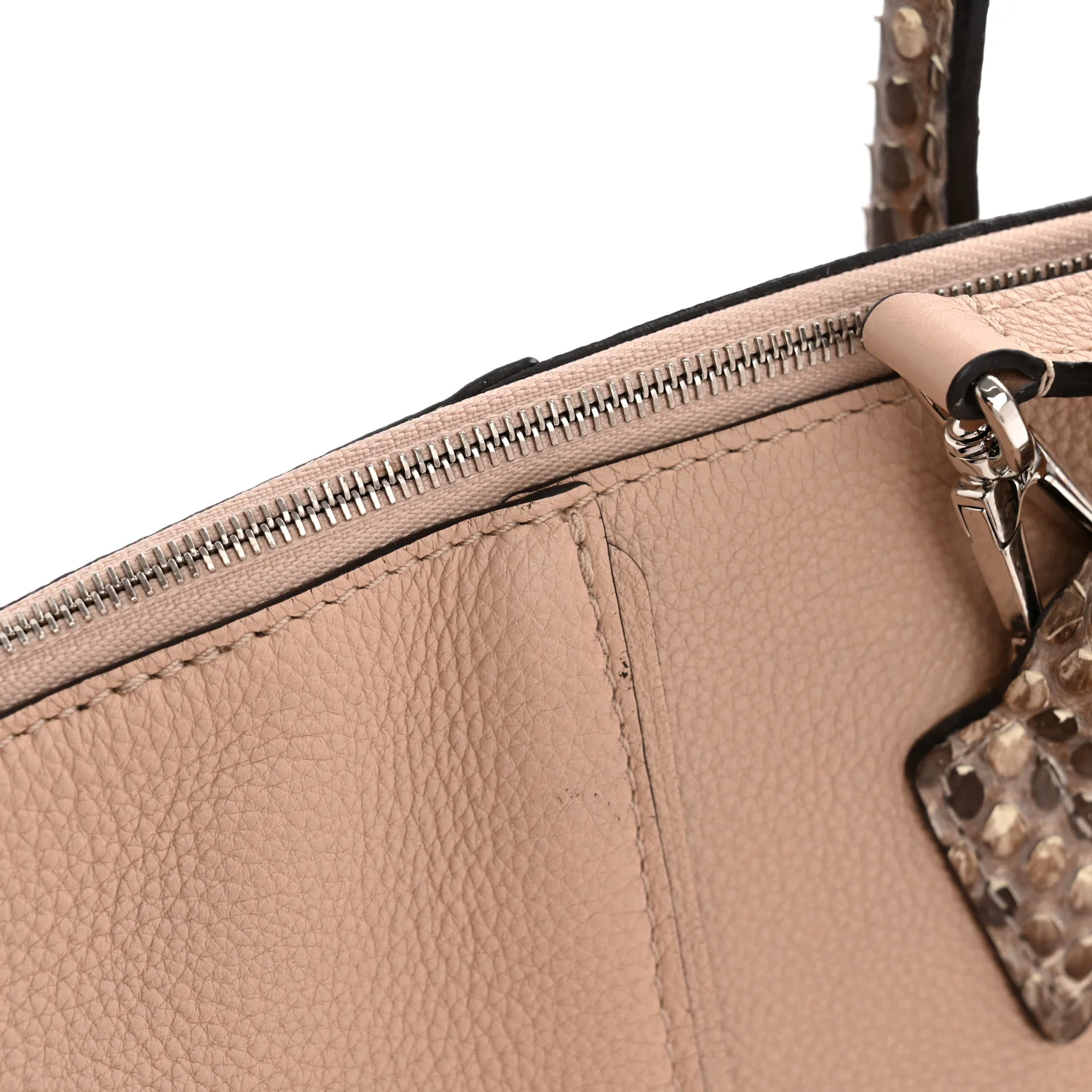 Veau Cachemire Snakeskin Soft Lockit PM Magnolia - Image 13