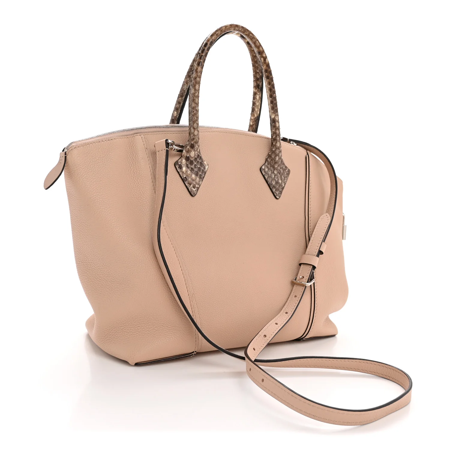 Veau Cachemire Snakeskin Soft Lockit PM Magnolia - Image 3