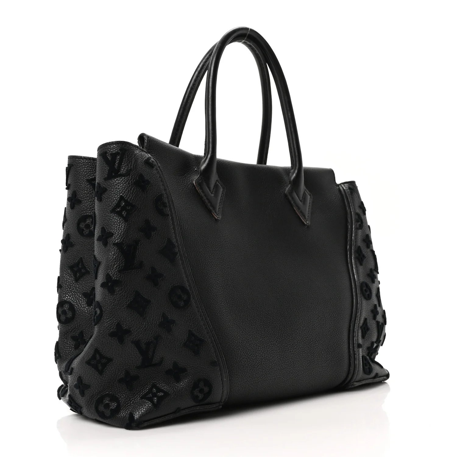 Veau Cachemire Tote W PM Black - Image 3