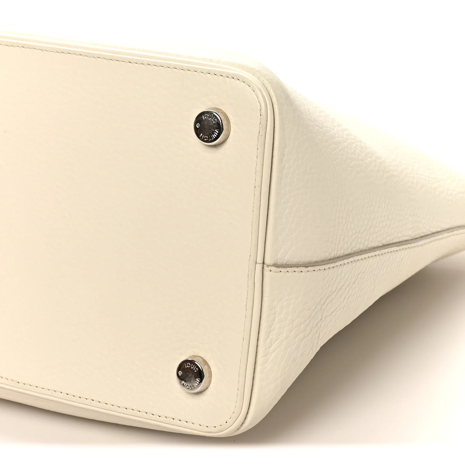 Veau Ecorce Haute Maroquinerie Lockit MM Ivory - Image 9