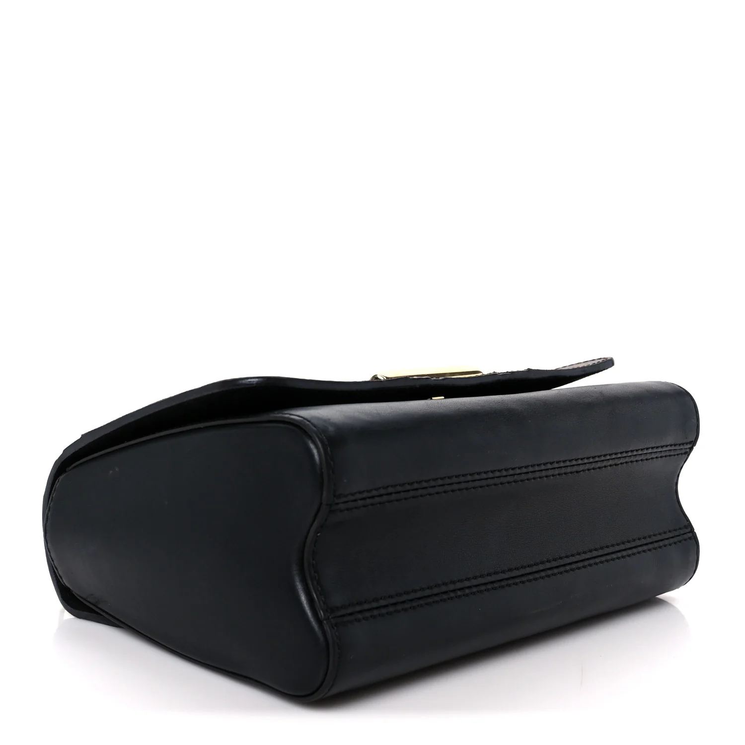 Veau Satin Monogram Twist Shoulder Bag MM Black - Image 4