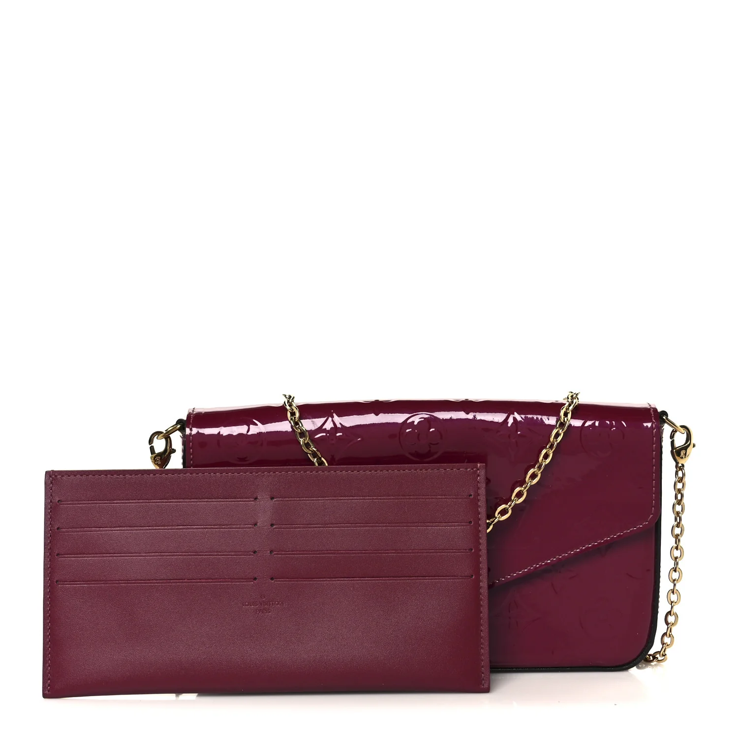 Vernis Felicie Chain Wallet Magenta - Image 3