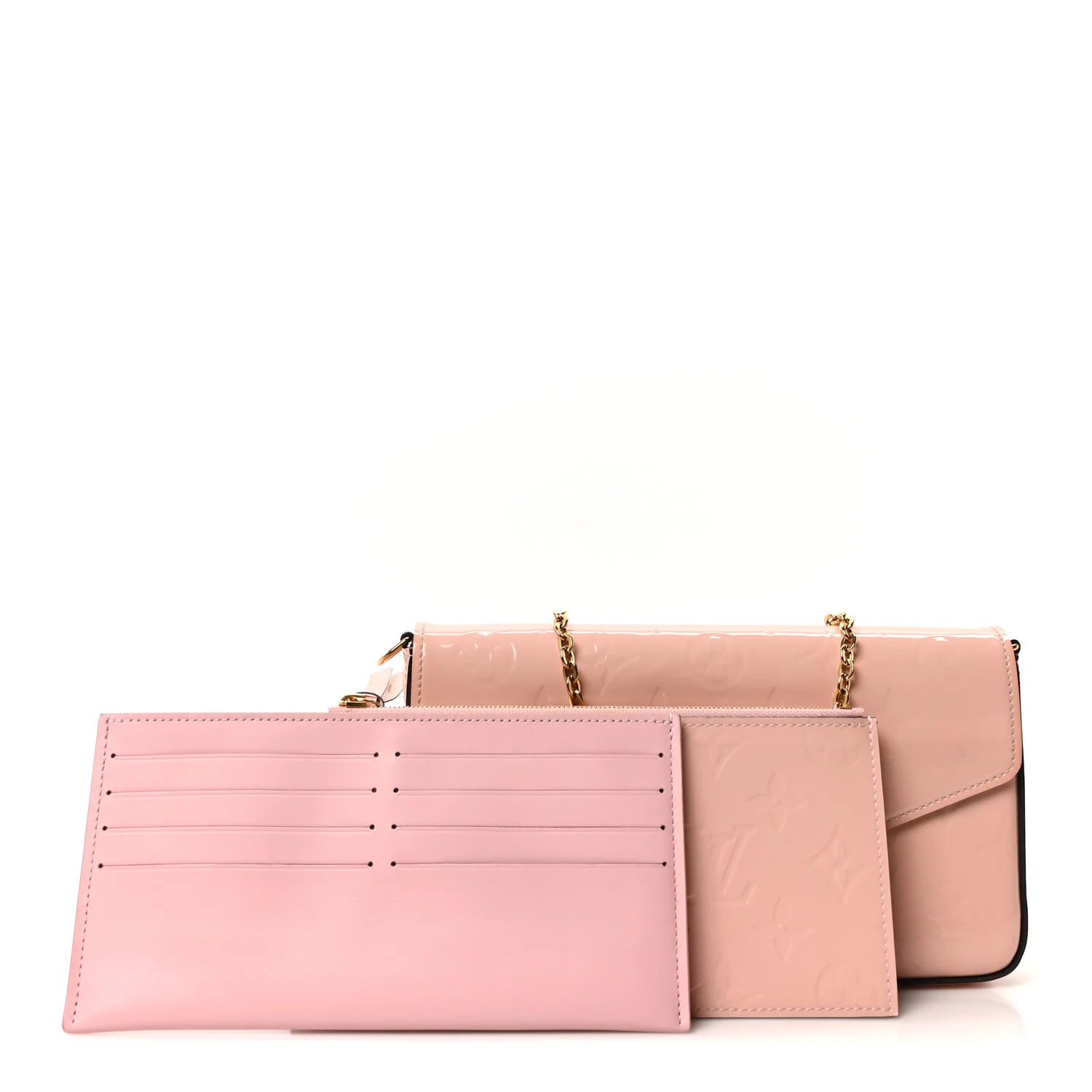 Vernis Felicie Chain Wallet Rose Ballerine - Image 3