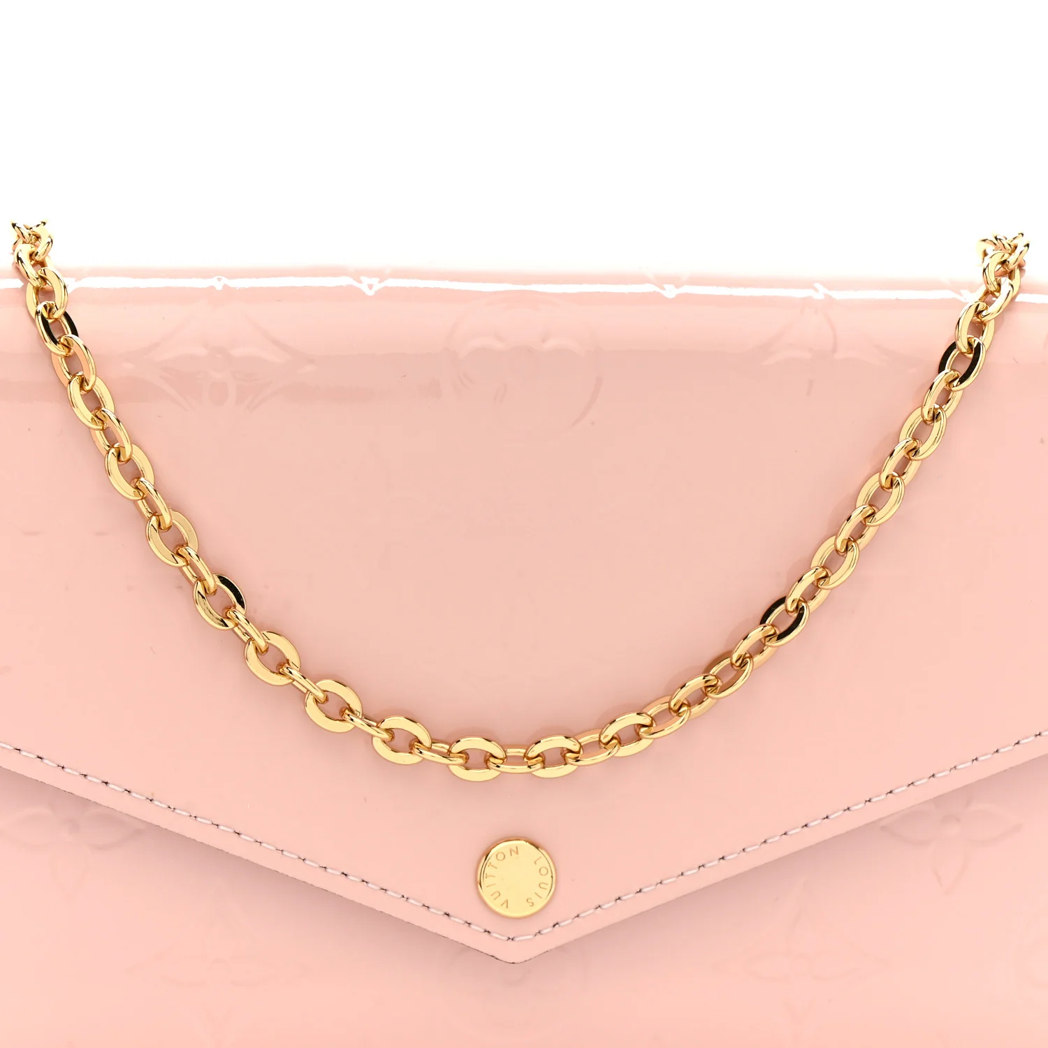 Vernis Felicie Chain Wallet Rose Ballerine - Image 9