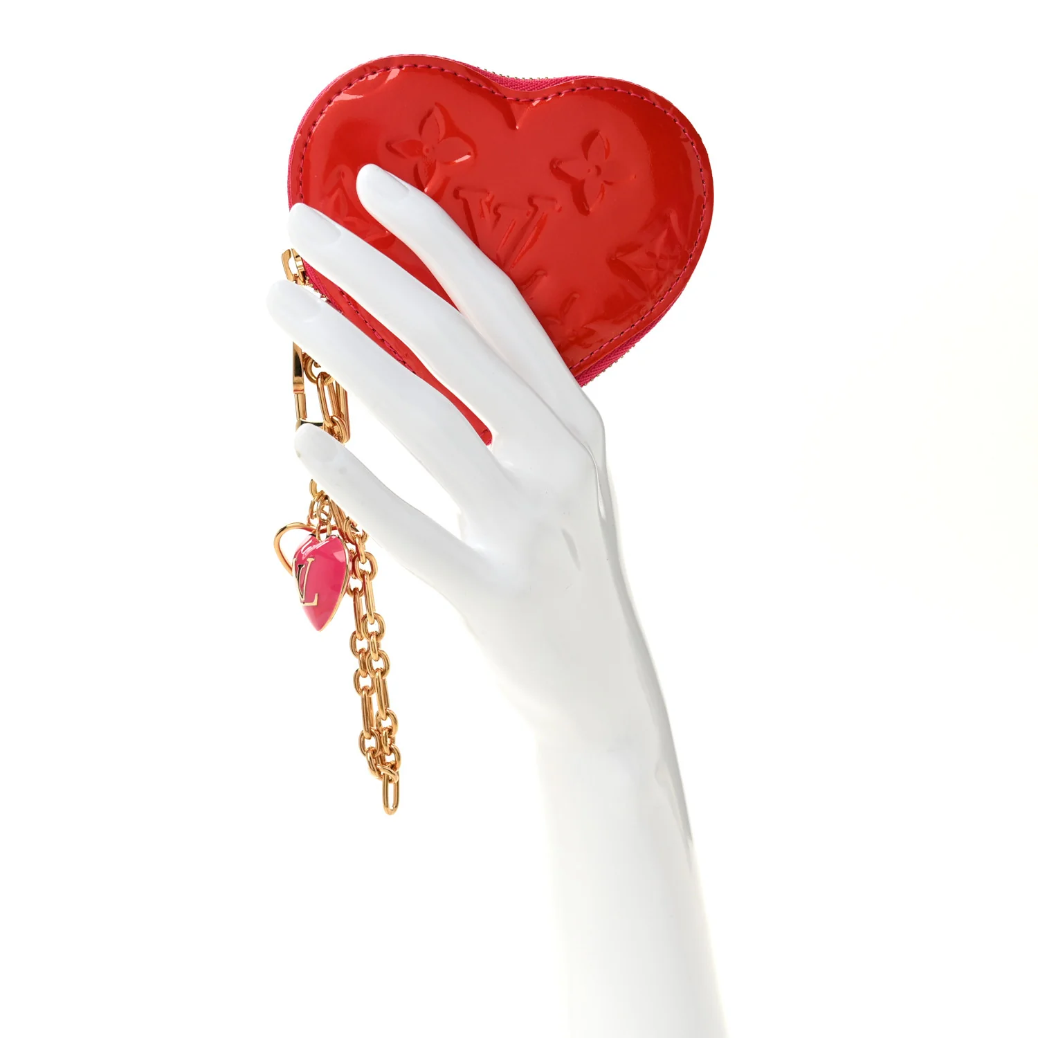 Vernis Heart Coin Purse Rose Pop - Image 2
