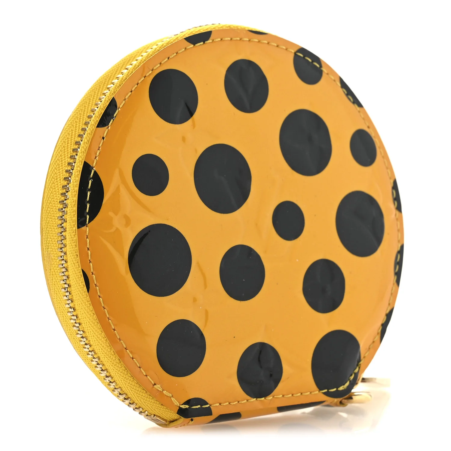 Vernis Kusama Infinity Dots Chapeau Coin Purse Yellow - Image 3