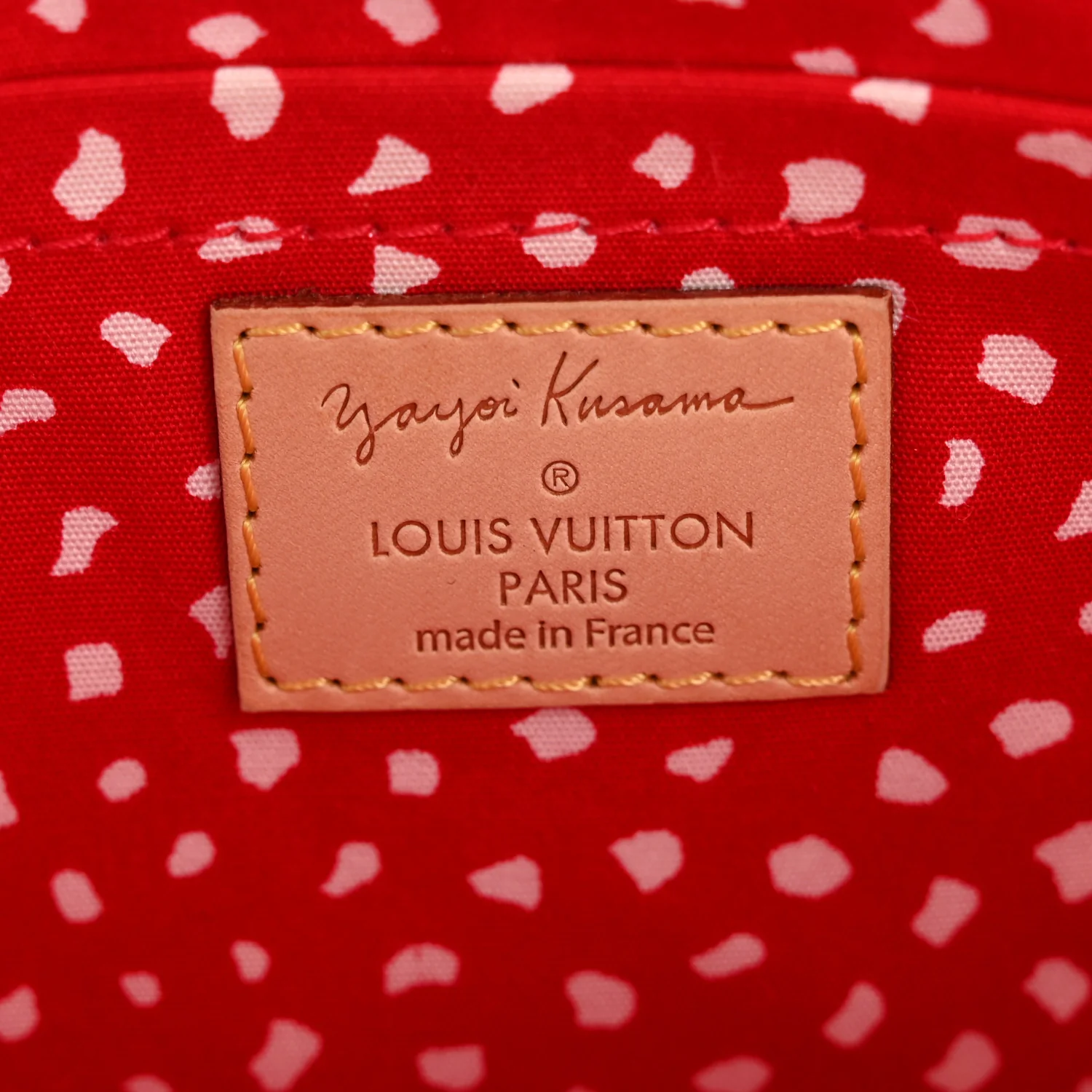 Vernis Kusama Infinity Dots Pochette Accessories Red - Image 6