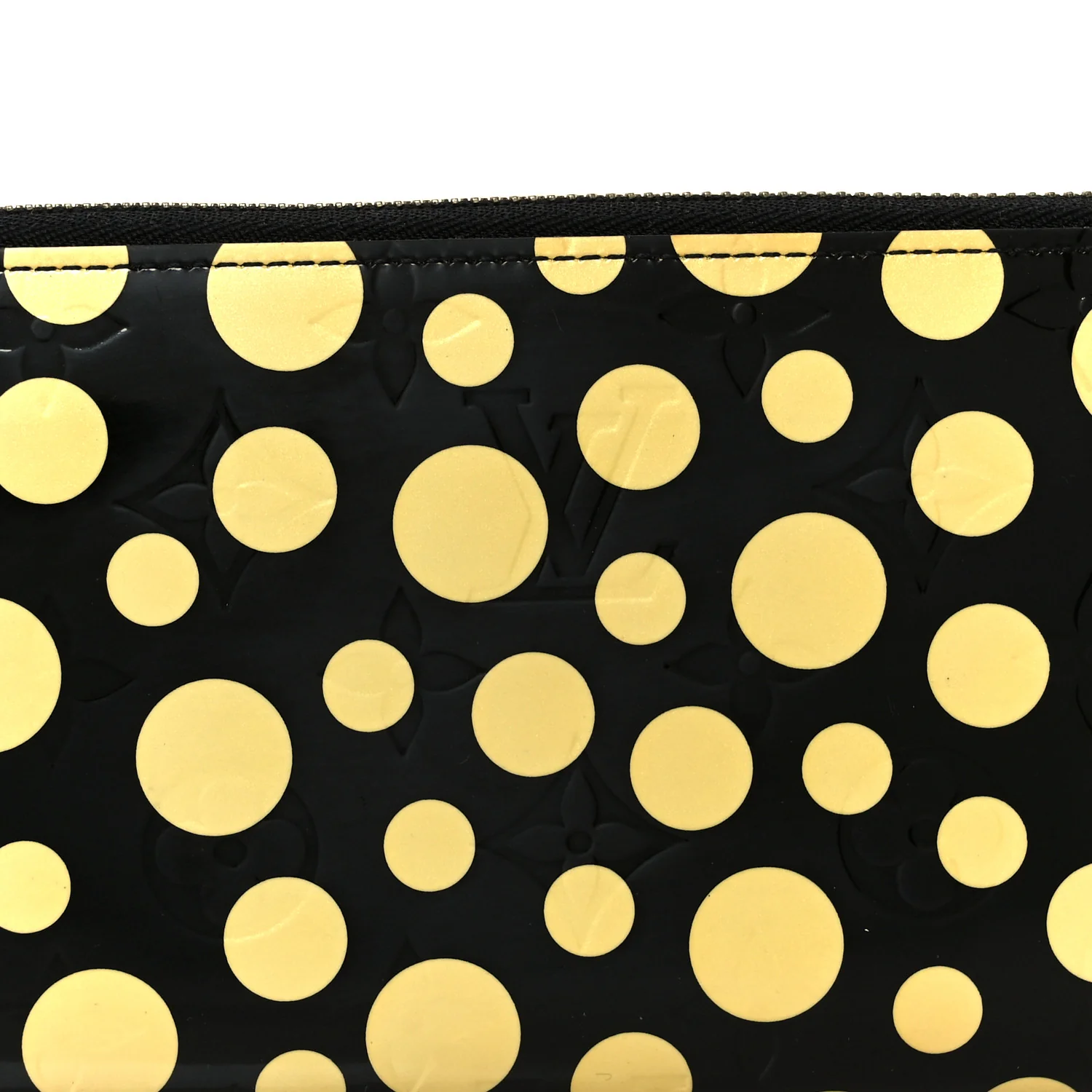 Vernis Kusama Infinity Dots Zippy Wallet Black - Image 8