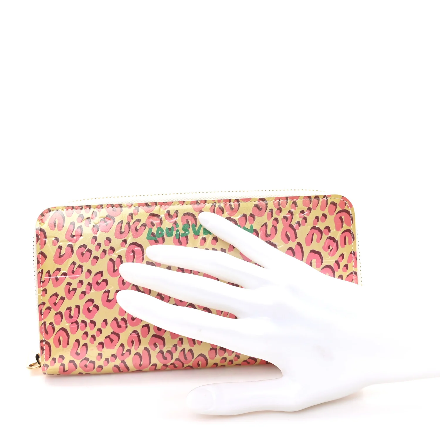 Vernis Leopard Zippy Wallet Blanc Corail - Image 2
