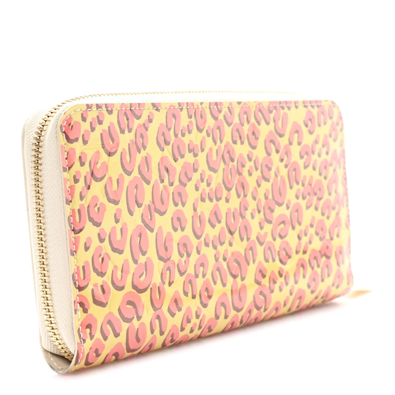 Vernis Leopard Zippy Wallet Blanc Corail - Image 3