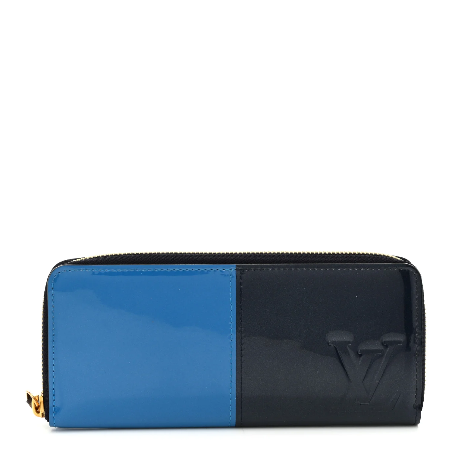 Vernis Miroir Clemence Wallet Blue