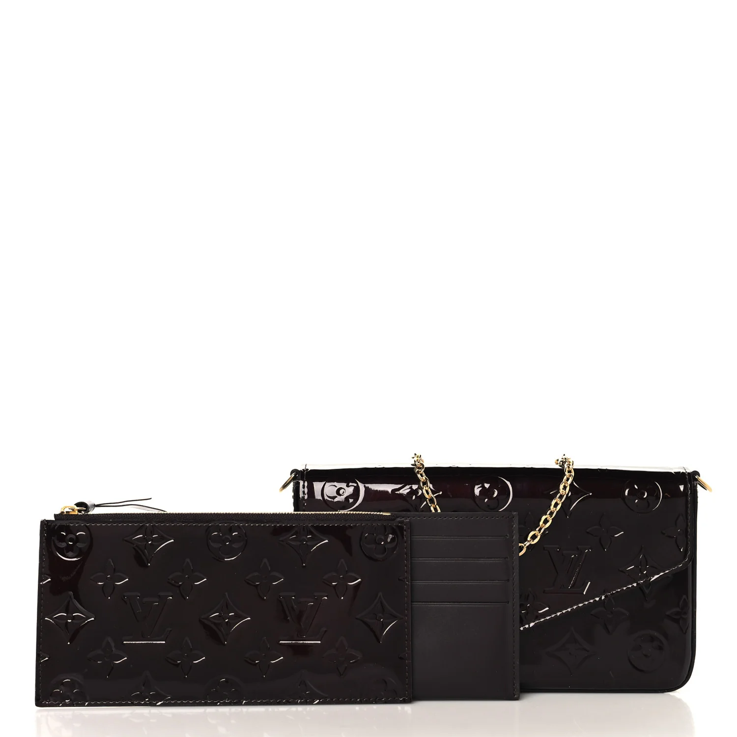 Vernis Pochette Felicie Chain Wallet Amarante - Image 3
