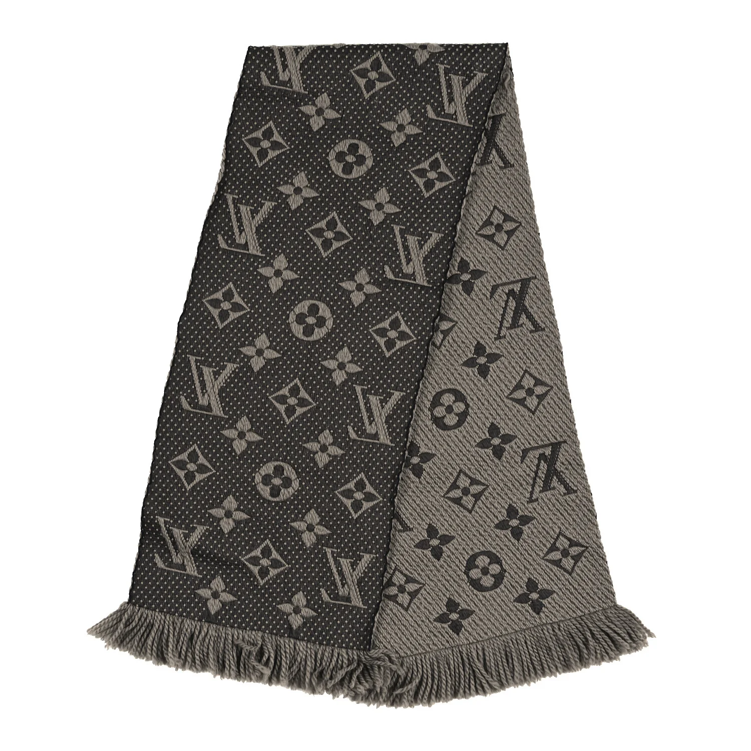 Wool Silk Logomania Scarf Verone - Image 2