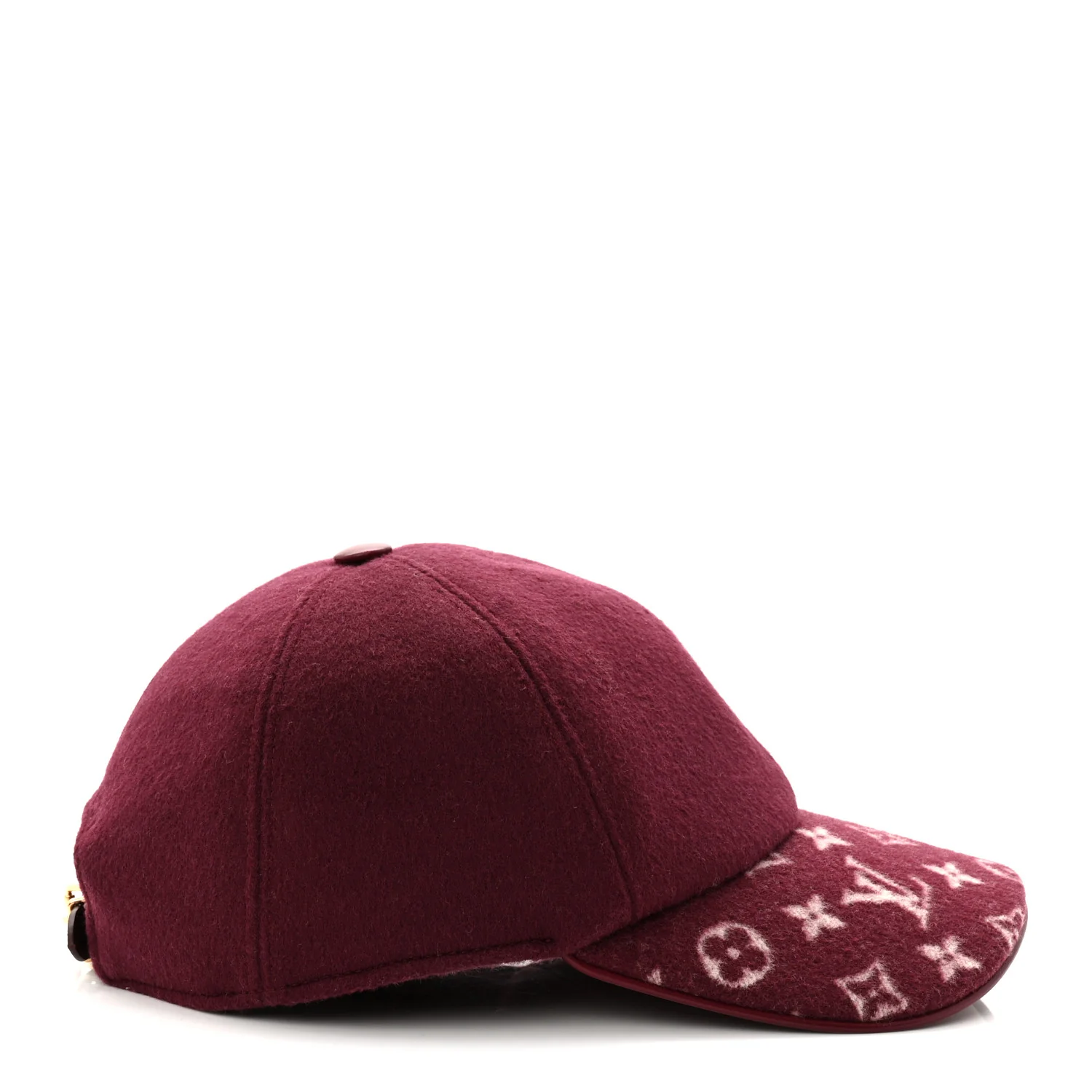 Wool Silk Monogram Endless Cap L Bordeaux - Image 6