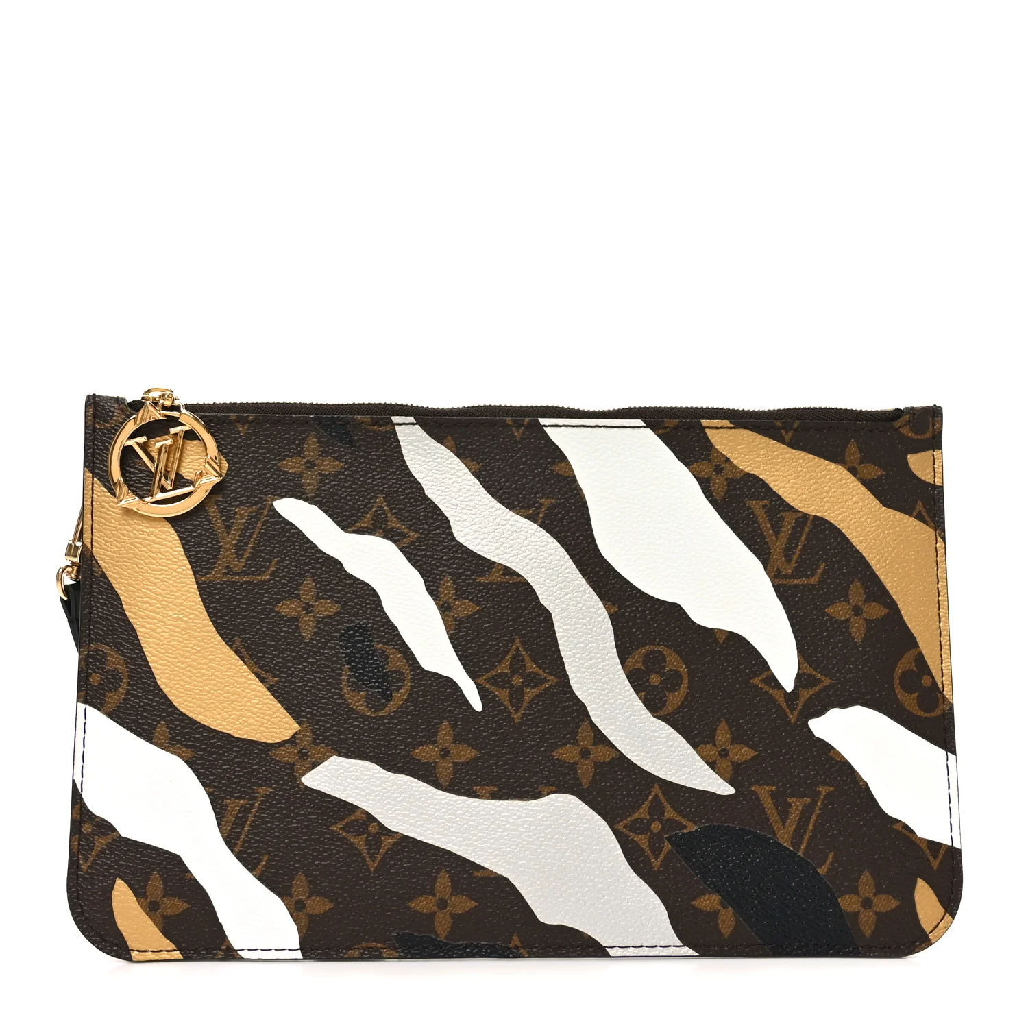 X LOL Monogram Neverfull MM GM Pochette Gold Silver