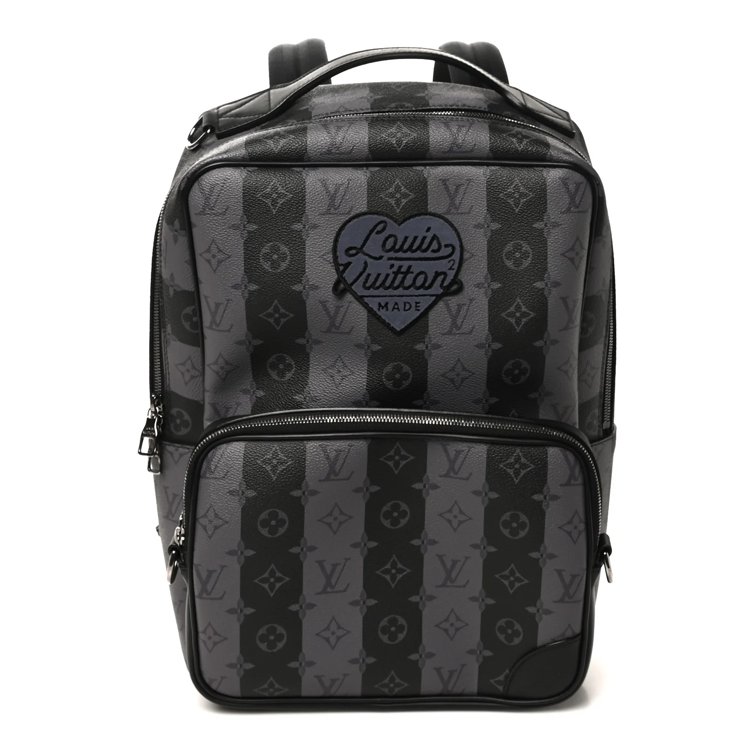 X NIGO Monogram Eclipse Stripes LV Heart Modular Utilitary Backpack