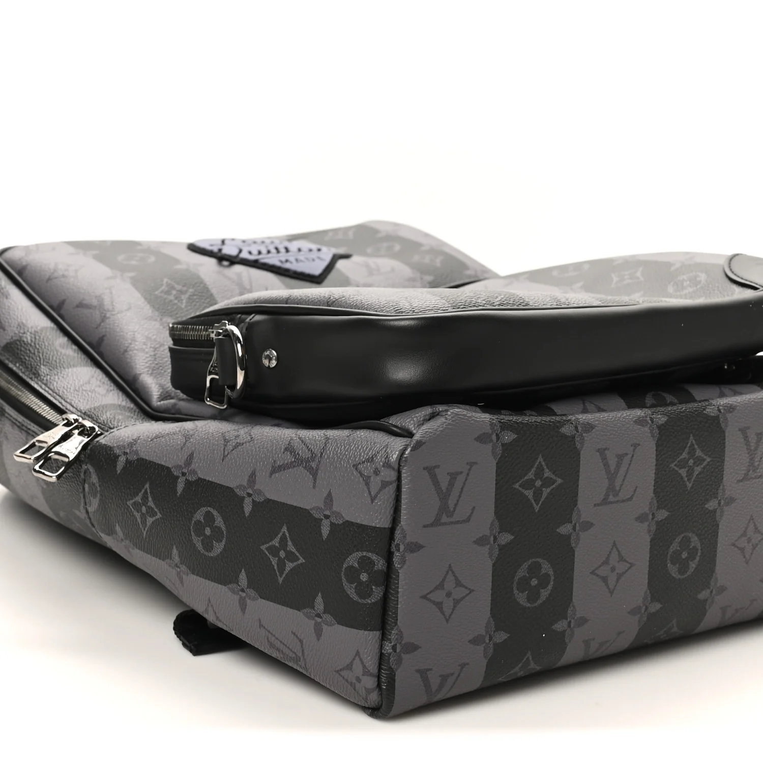 X NIGO Monogram Eclipse Stripes LV Heart Modular Utilitary Backpack - Image 8