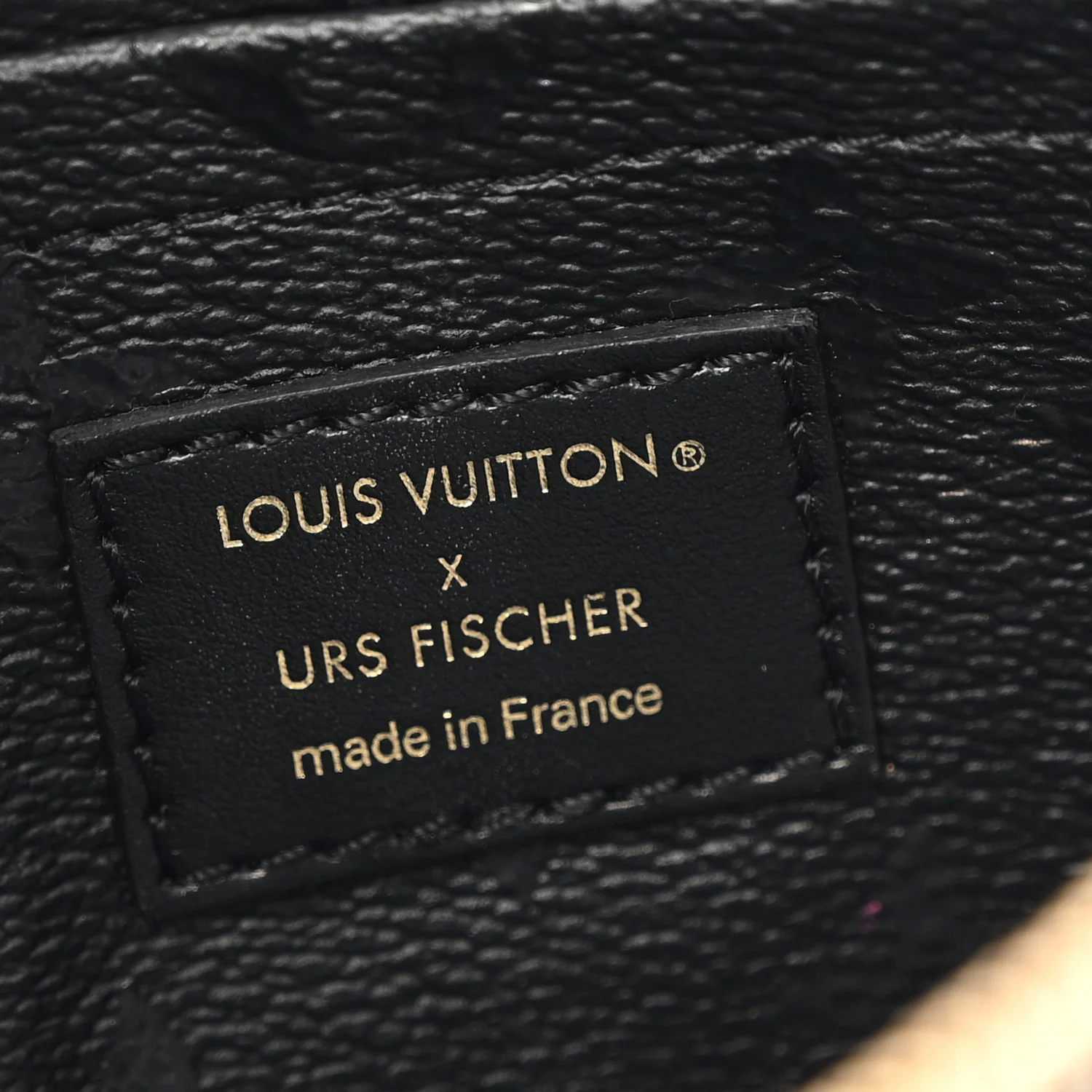 X UF Tufted Monogram Pochette Accessories Black Red - Image 6