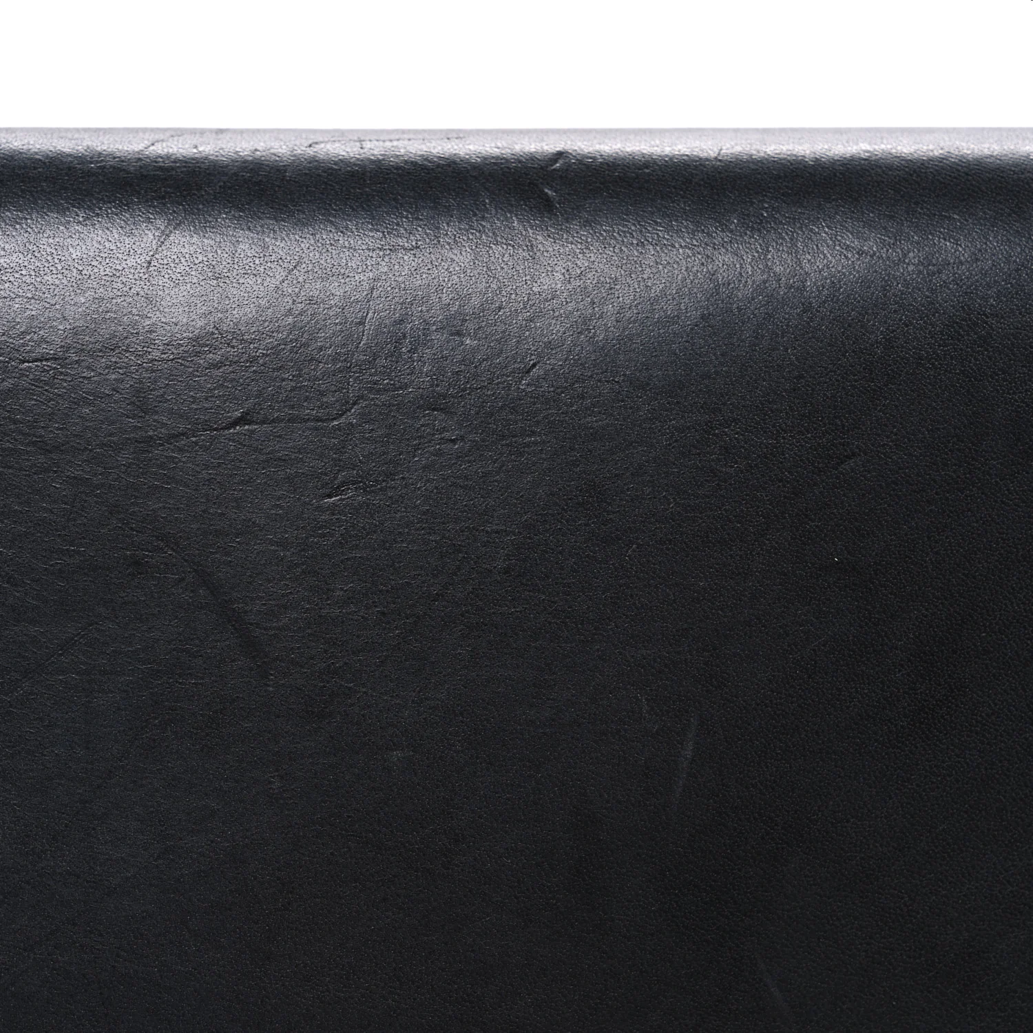 Calfskin Flap Crossbody Bag Black - Image 7