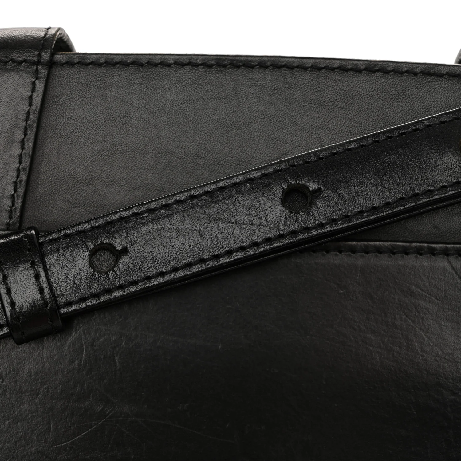 Calfskin Lady Bag Black Flamma - Image 14