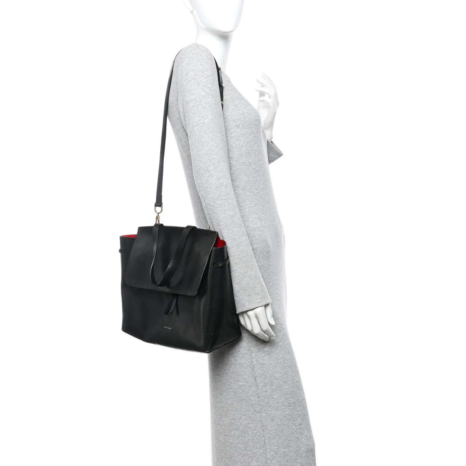 Calfskin Lady Bag Black Flamma - Image 2