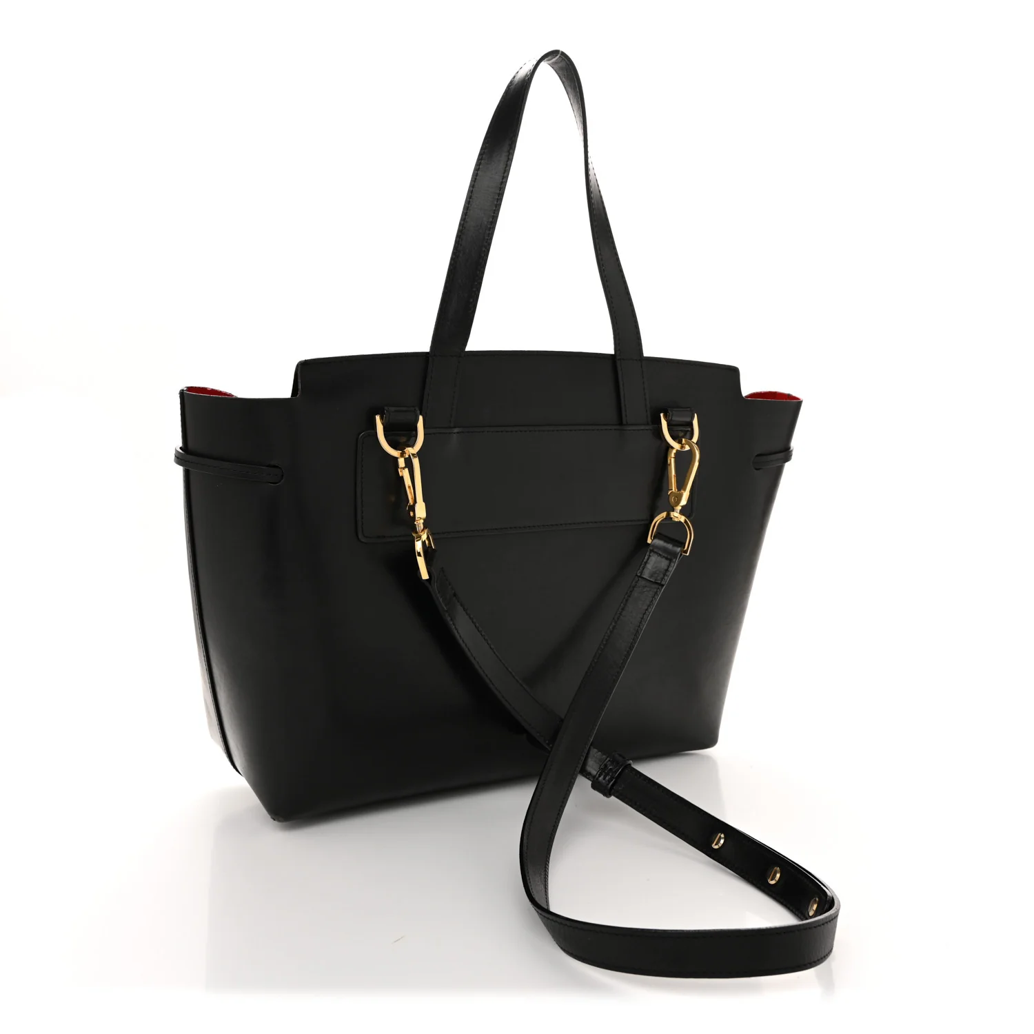 Calfskin Lady Bag Black Flamma - Image 3