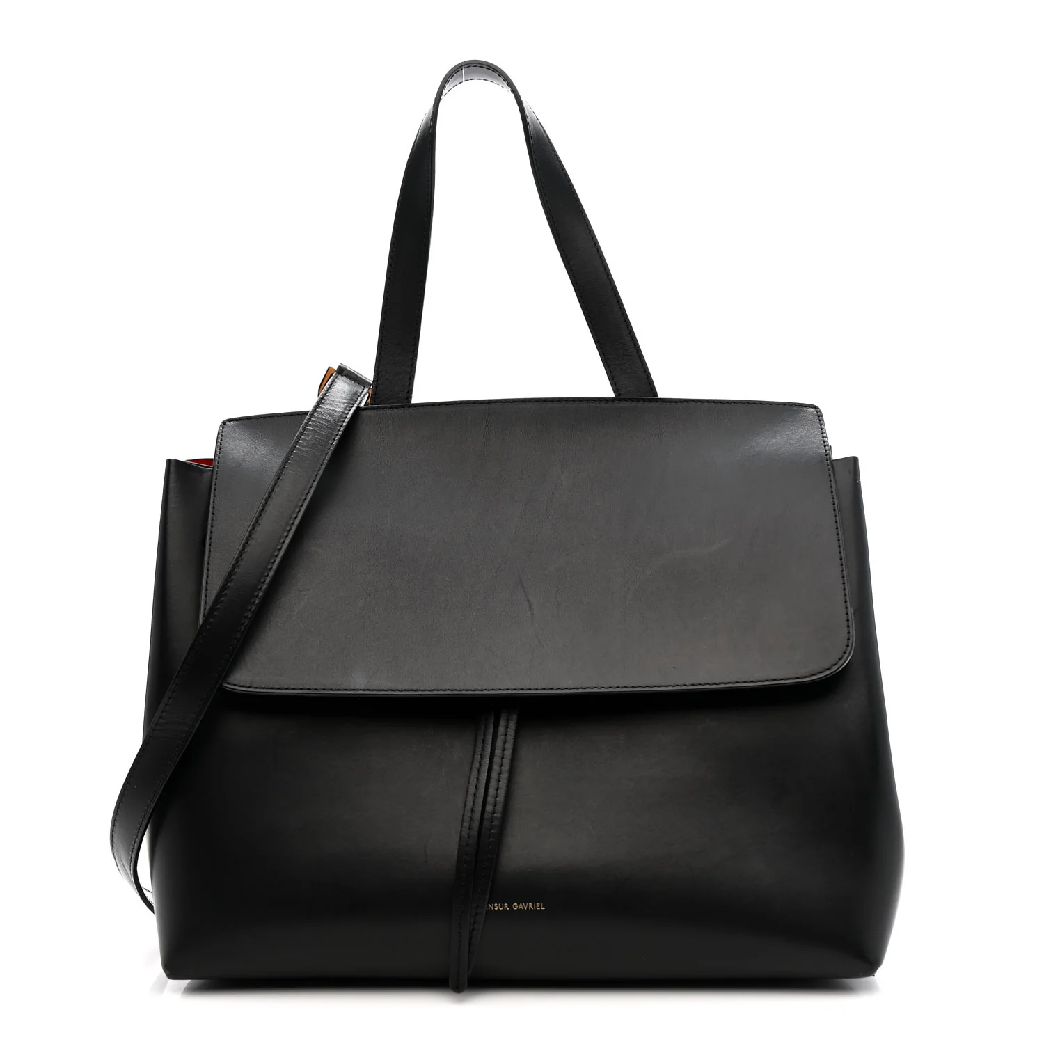 Calfskin Lady Bag Black Flamma