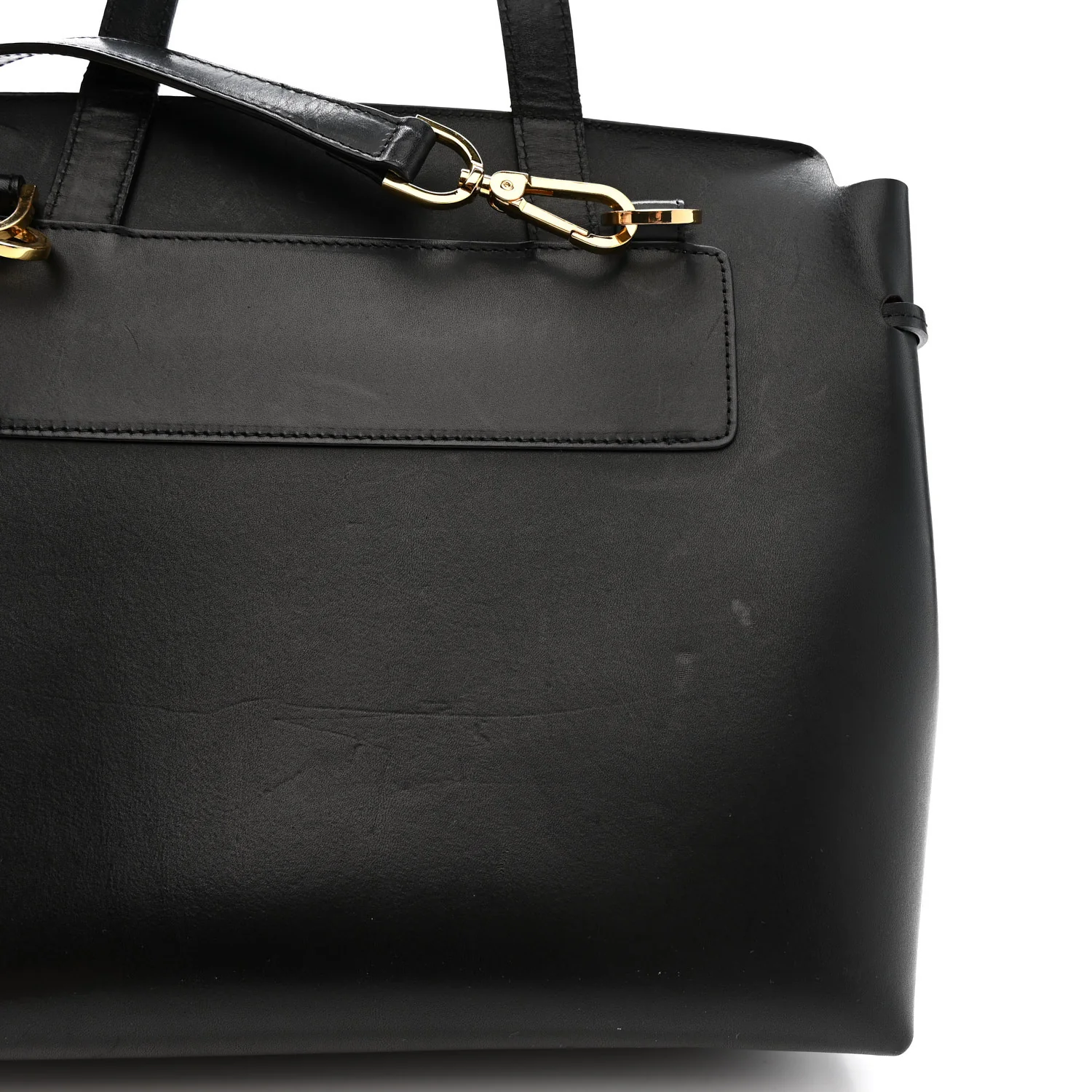 Calfskin Lady Bag Black Flamma - Image 11