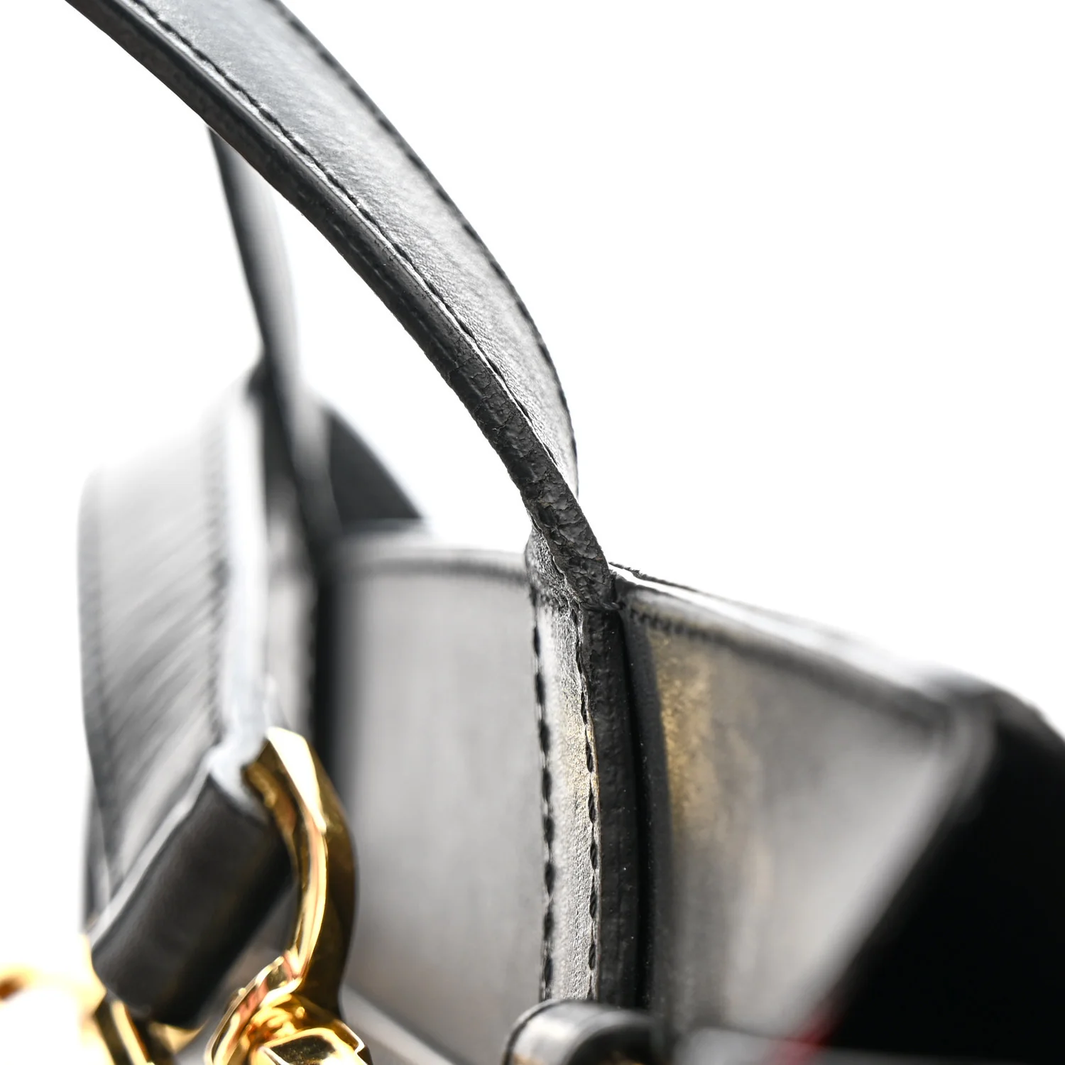 Calfskin Lady Bag Black Flamma - Image 12