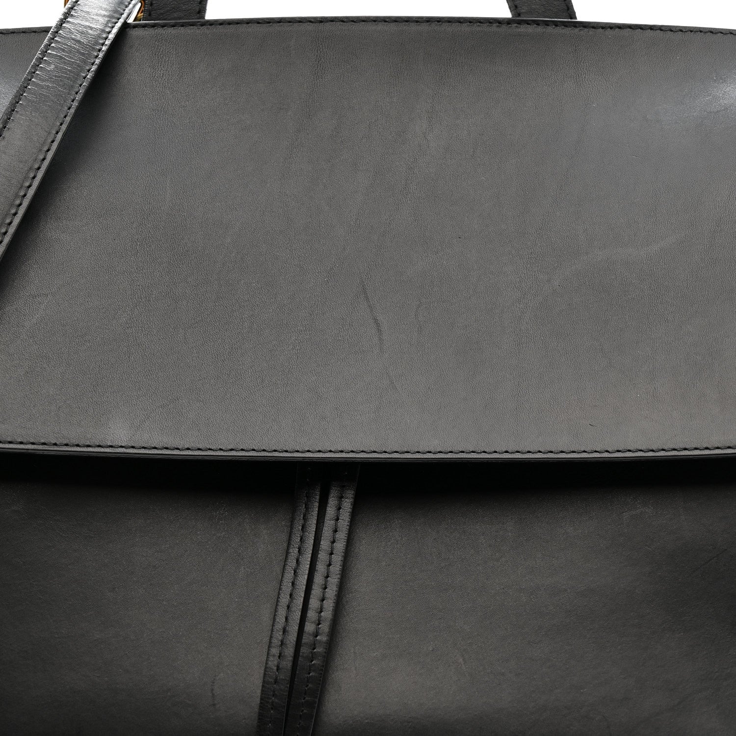 Calfskin Lady Bag Black Flamma - Image 8