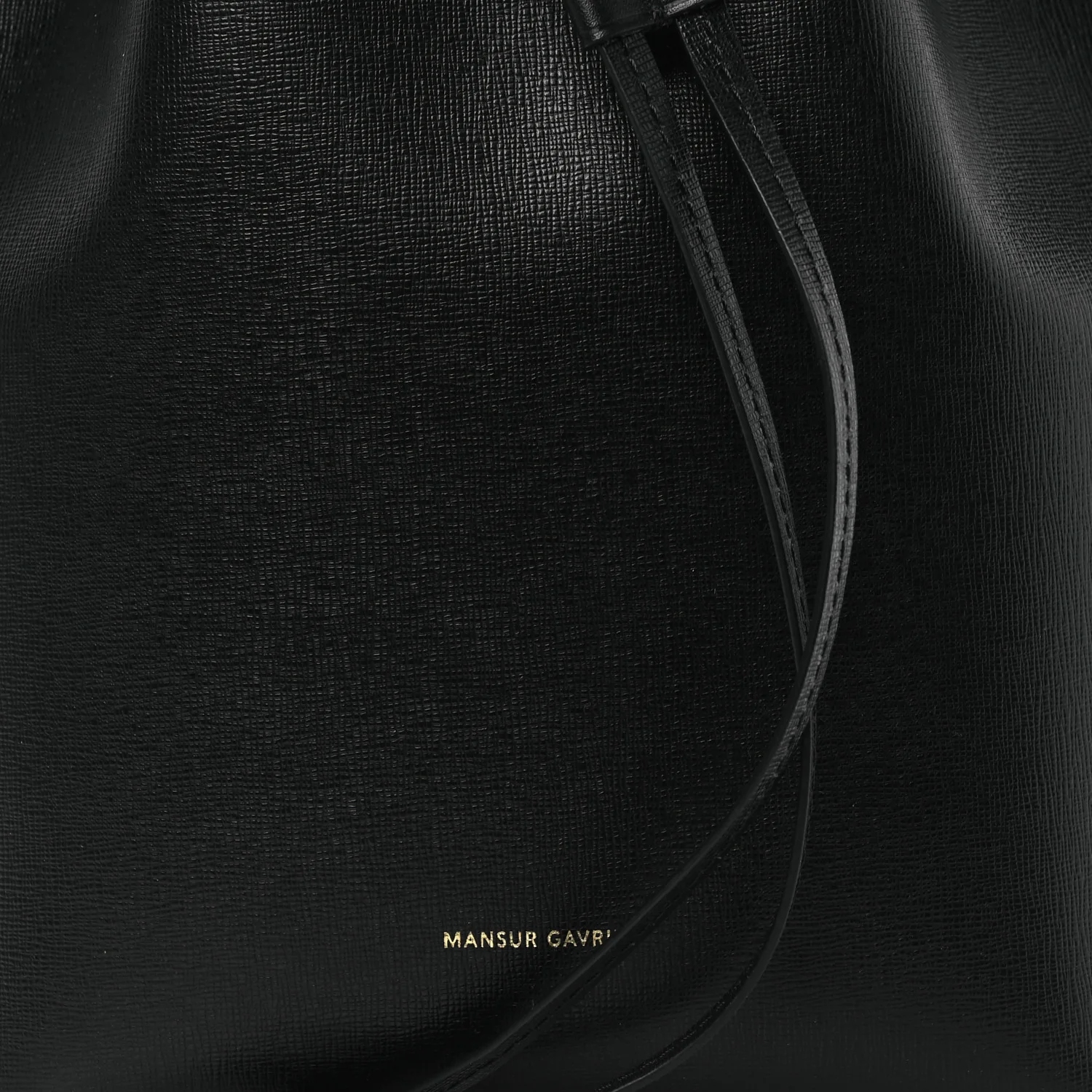 Calfskin Mini Bucket Bag Black Flamma - Image 8