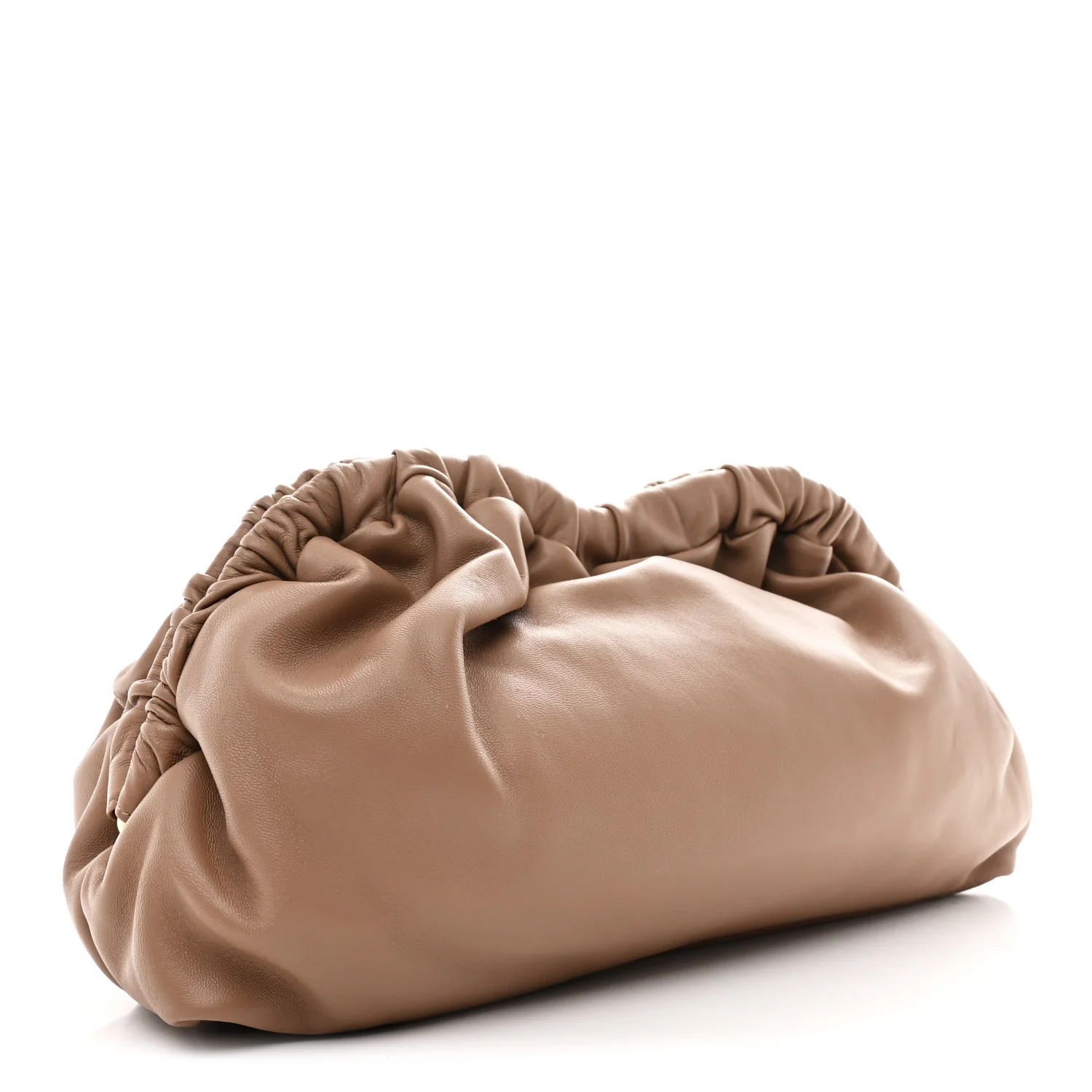 Lambskin Cloud Clutch Biscotto - Image 3
