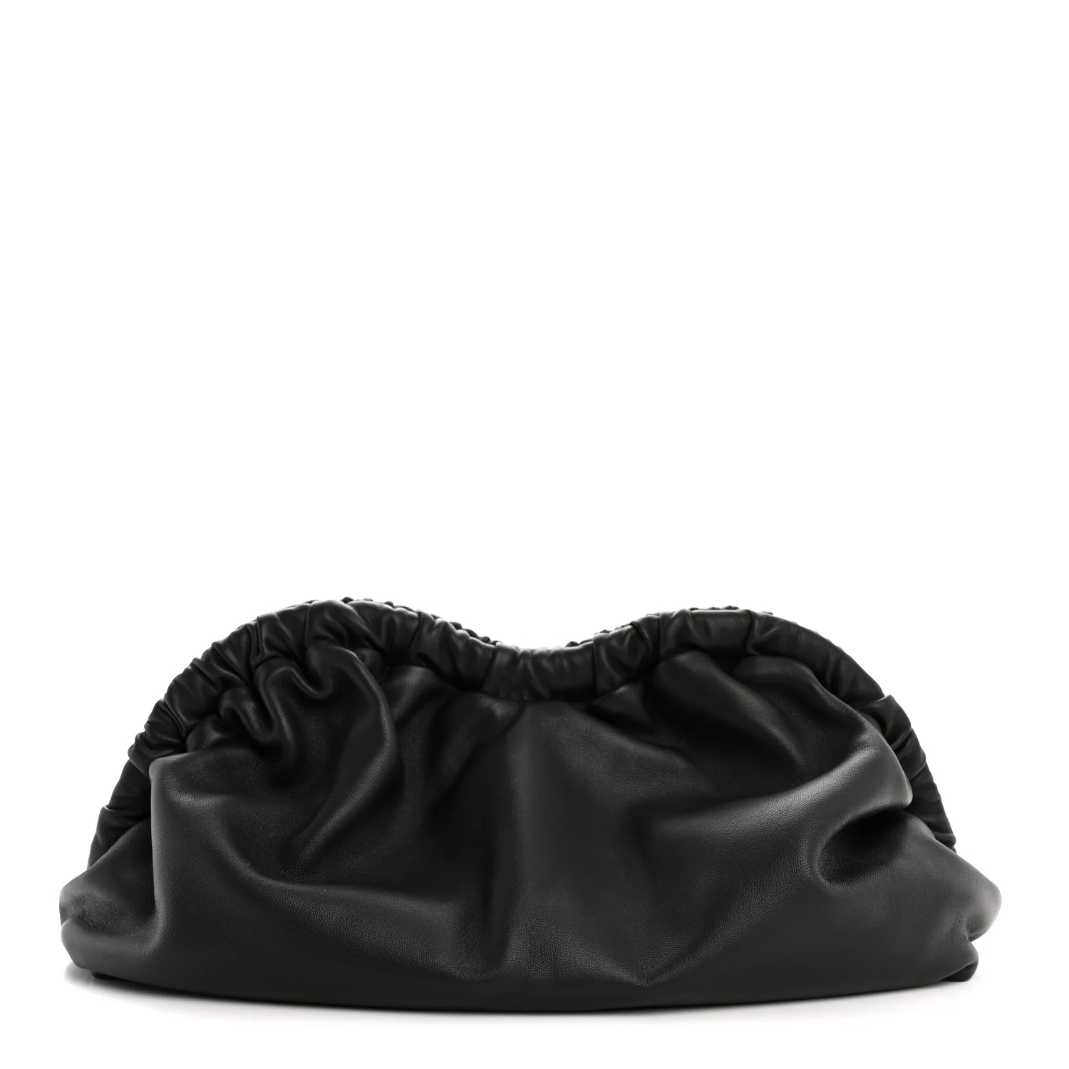 Lambskin Cloud Clutch Black Flamma