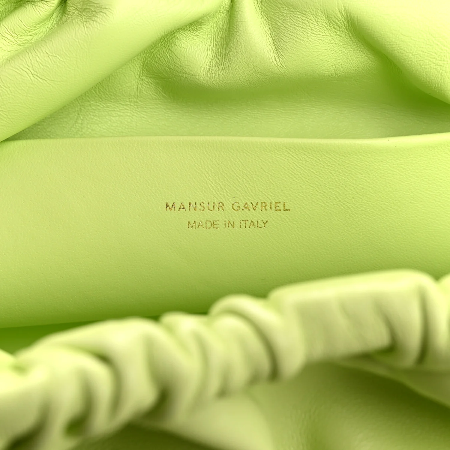 Lambskin Cloud Clutch Mint - Image 6