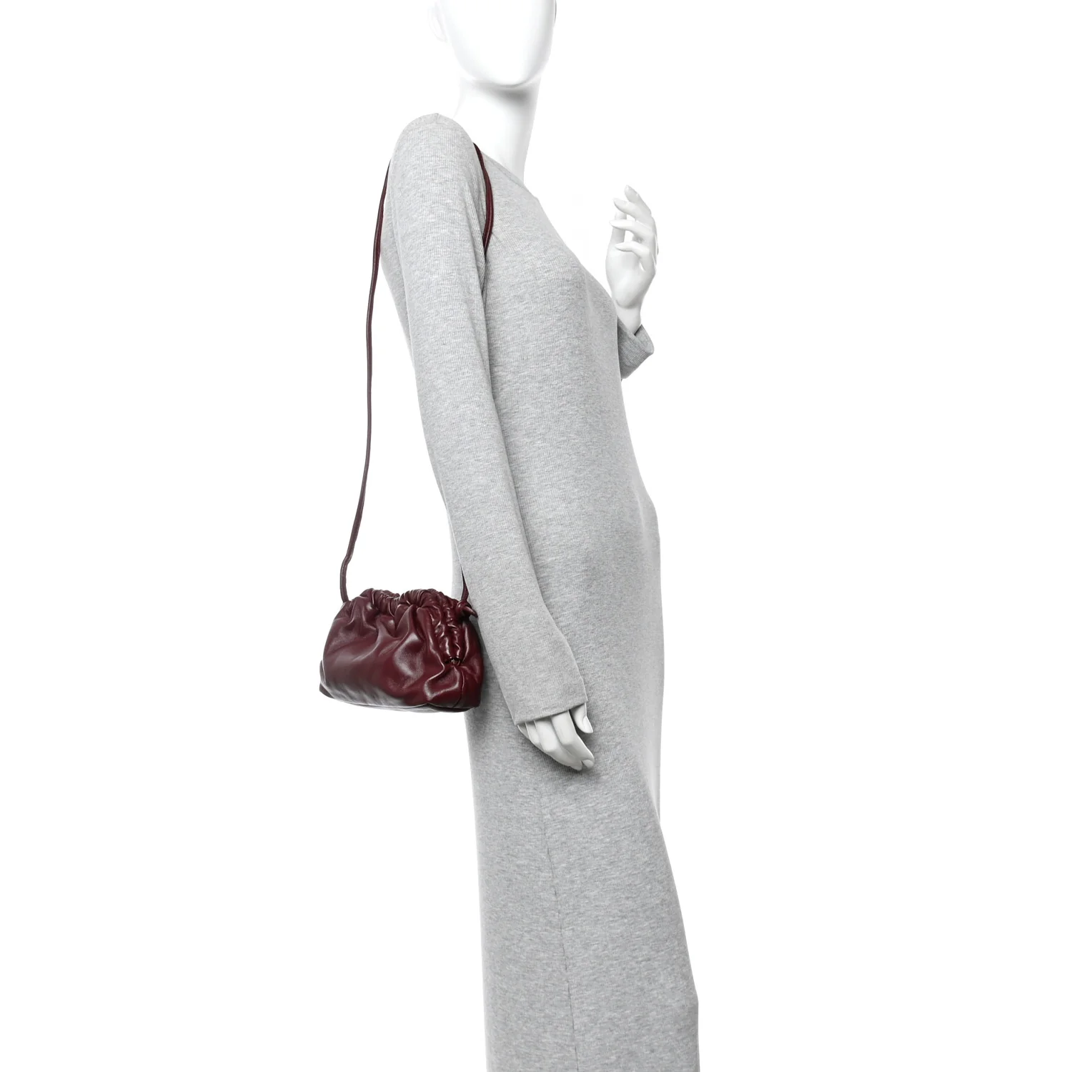 Lambskin Cloud Mini Clutch Pomegranate - Image 2