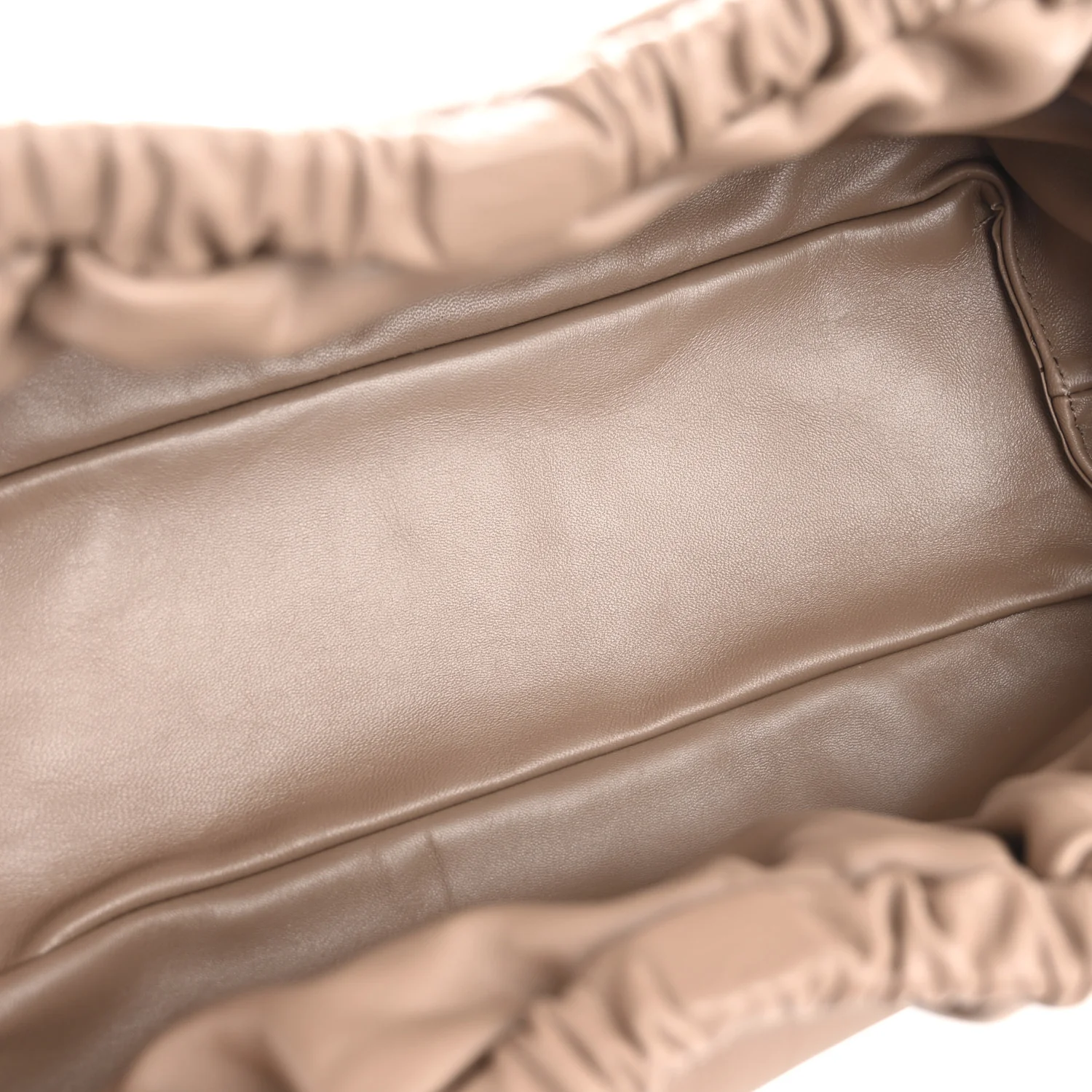 Lambskin Cloud Oversized Clutch Biscotto - Image 5