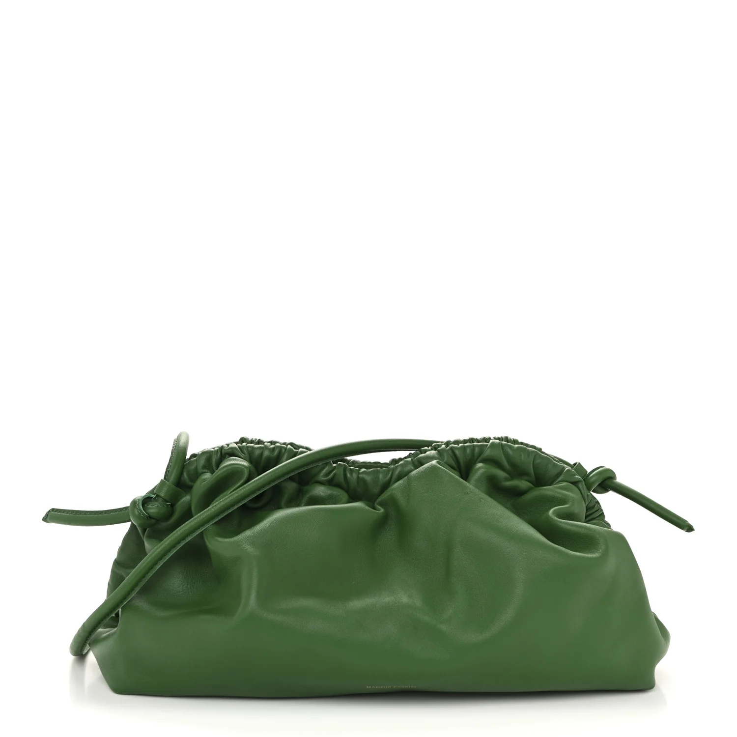 Lambskin Cloud Oversized Clutch Leaf