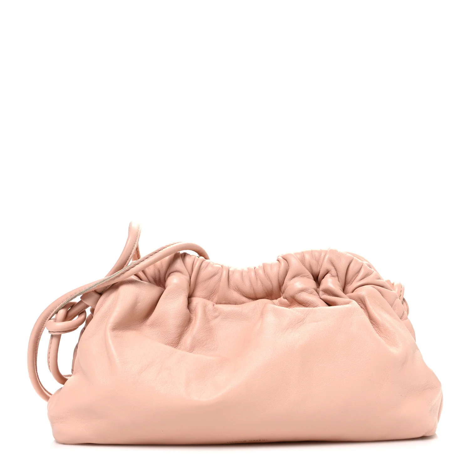 Lambskin Mini Cloud Clutch  Dahlia