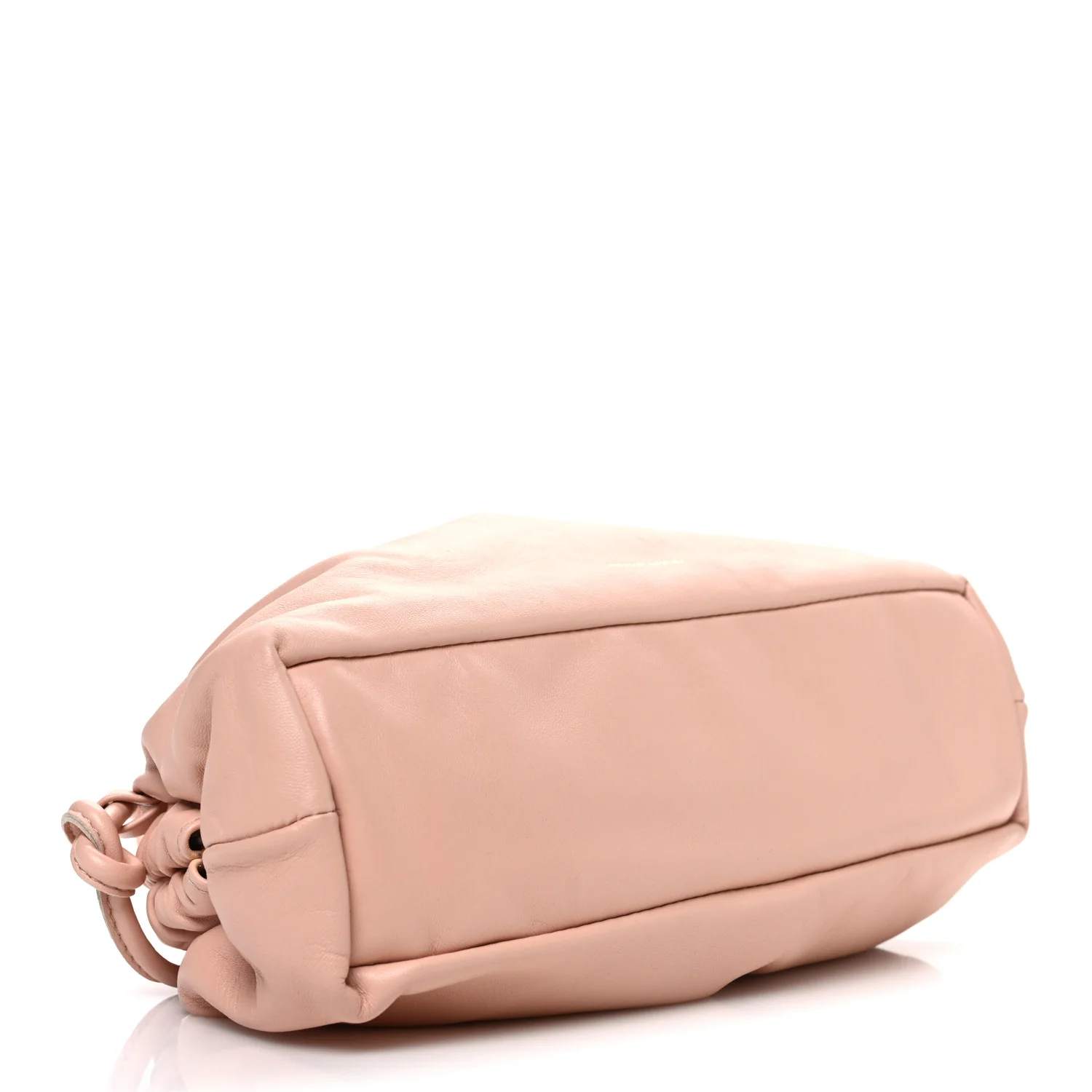 Lambskin Mini Cloud Clutch  Dahlia - Image 4