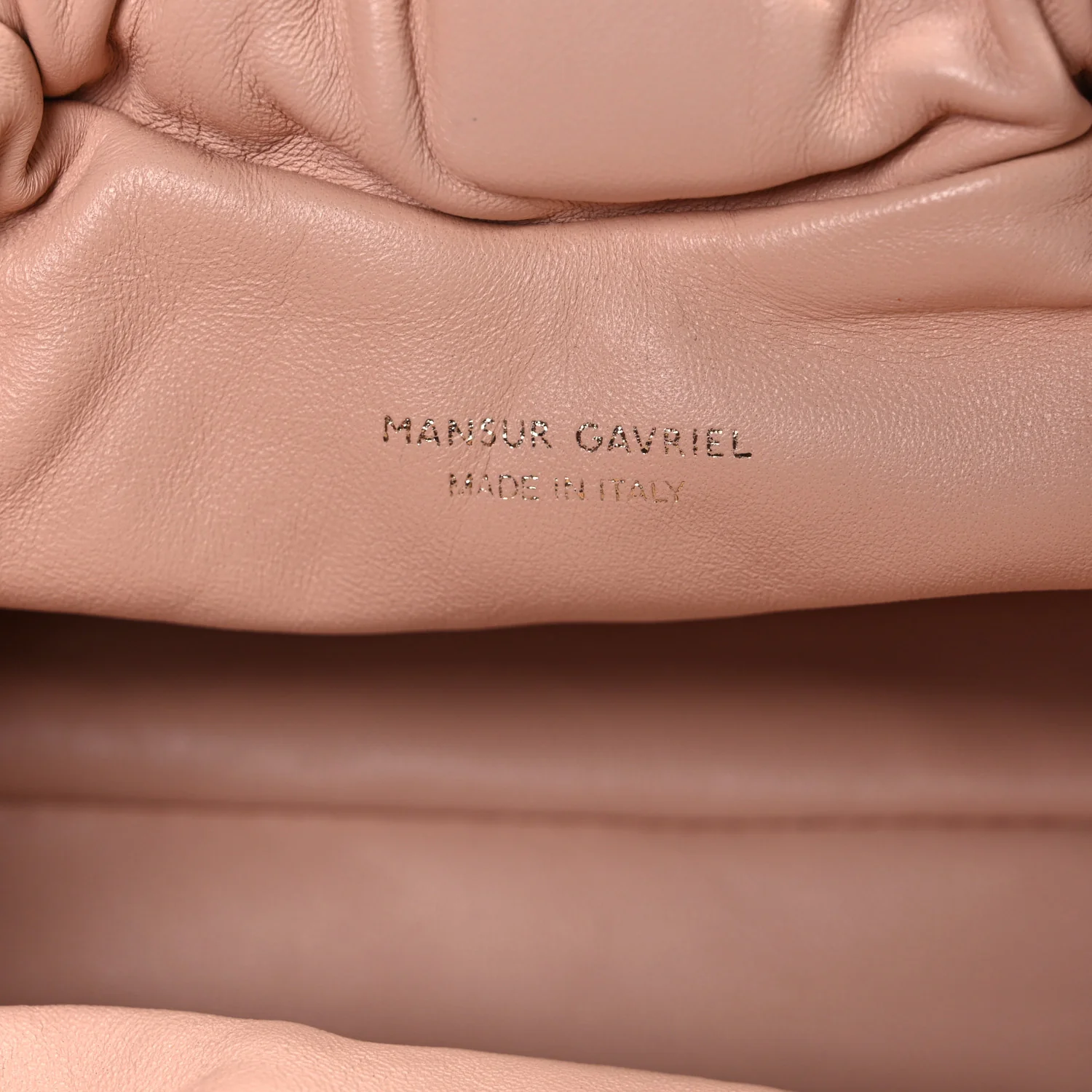 Lambskin Mini Cloud Clutch  Dahlia - Image 6