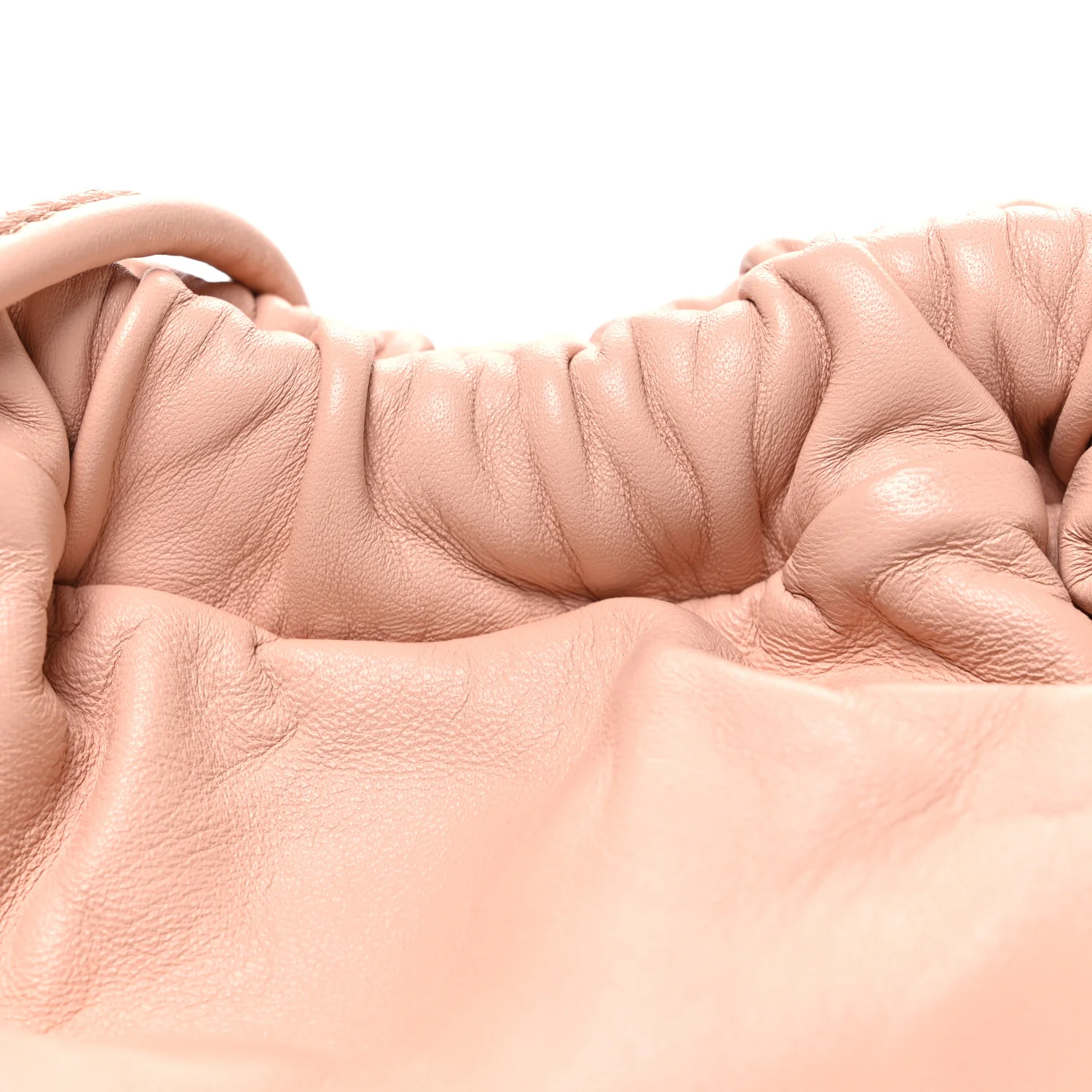 Lambskin Mini Cloud Clutch  Dahlia - Image 7