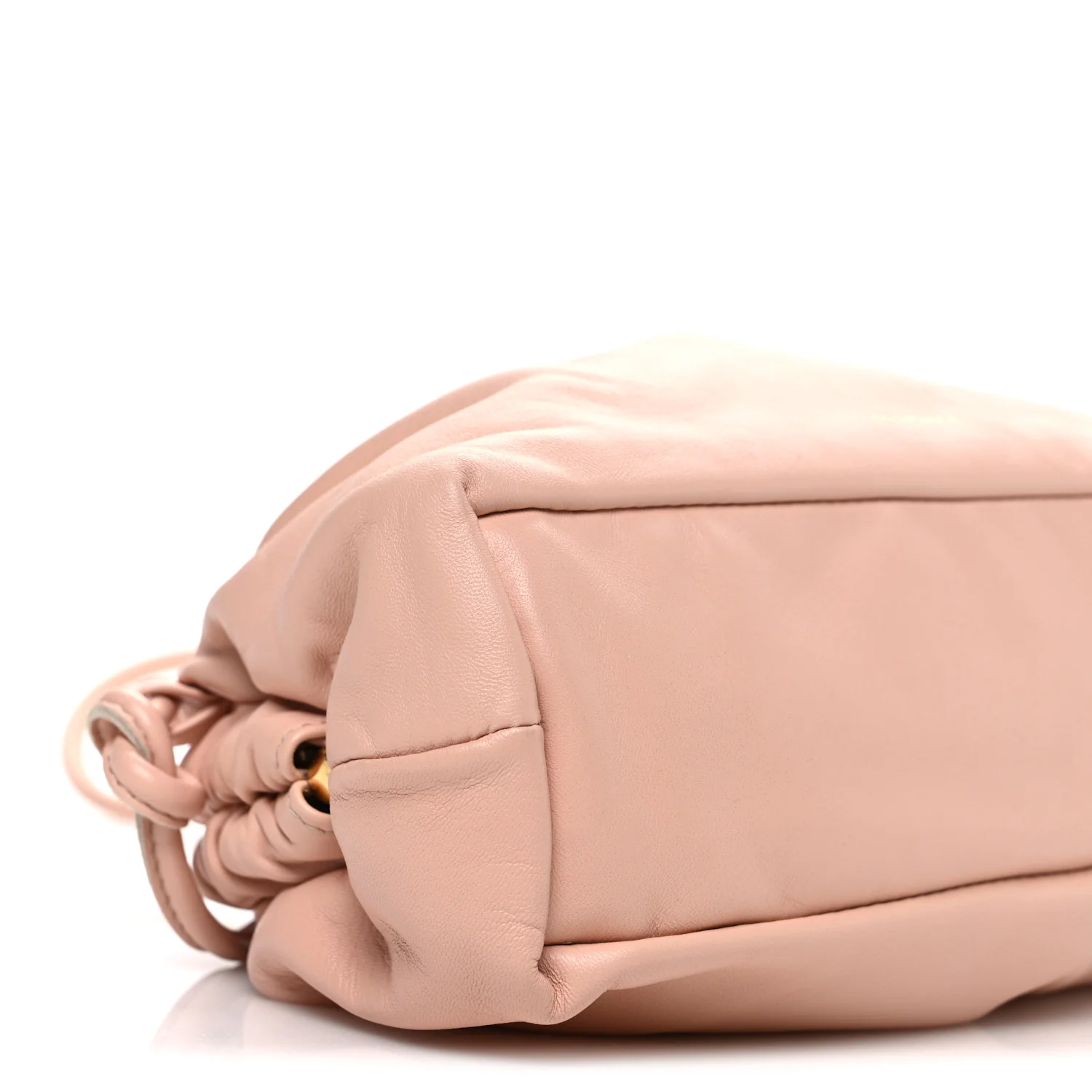 Lambskin Mini Cloud Clutch  Dahlia - Image 8