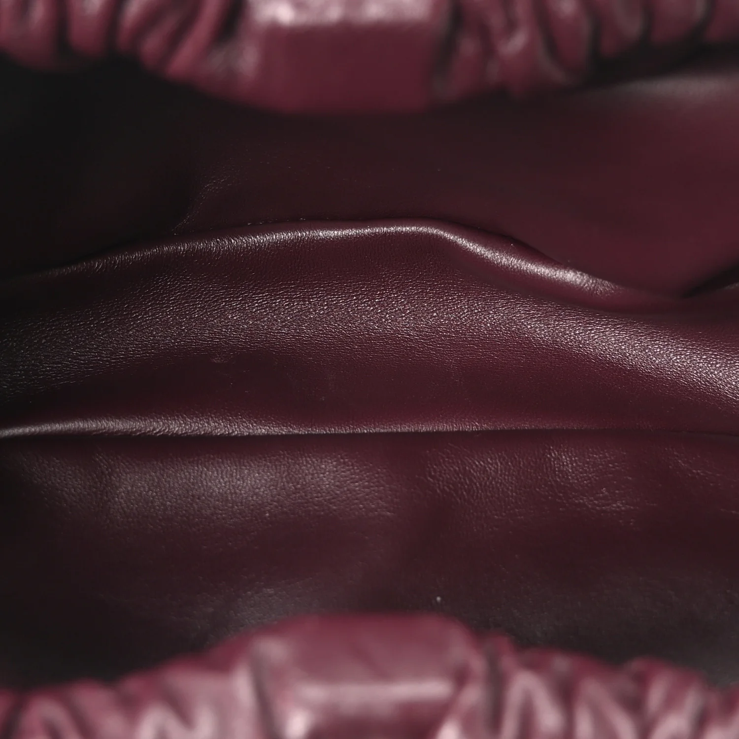Lambskin Mini Cloud Clutch Plum - Image 5