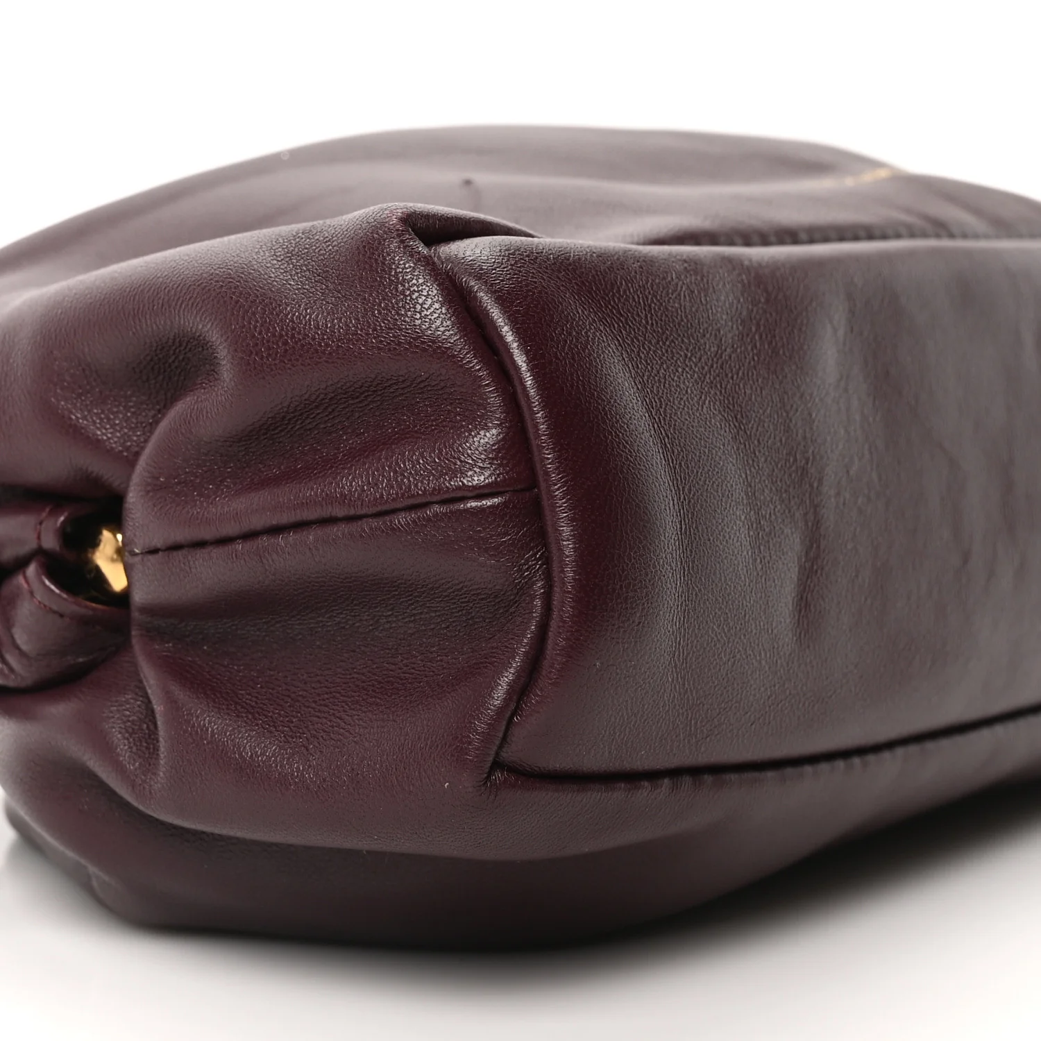 Lambskin Mini Cloud Clutch Plum - Image 8