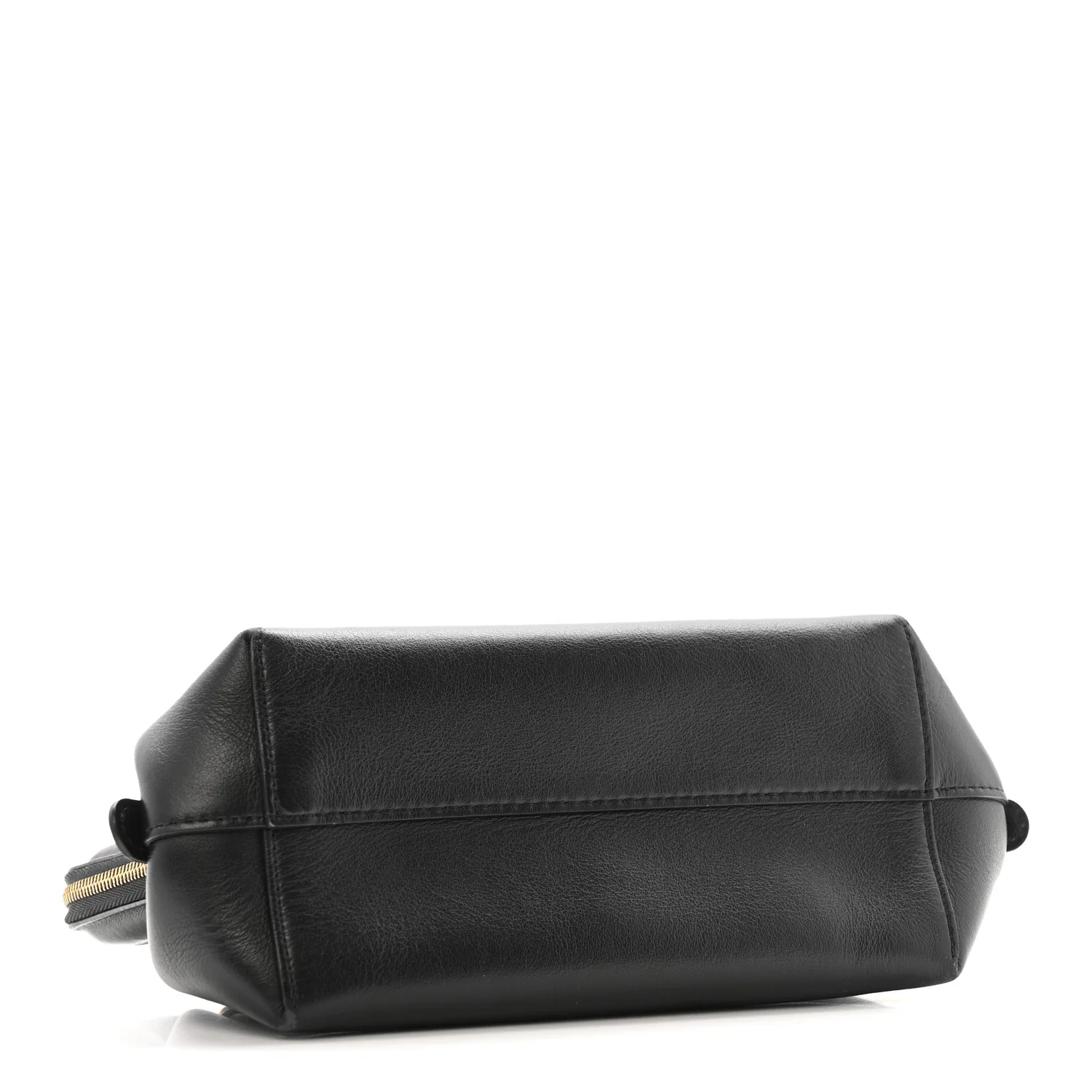 Smooth Calfskin Mini M Frame Crossbody Bag Black Flamma - Image 4